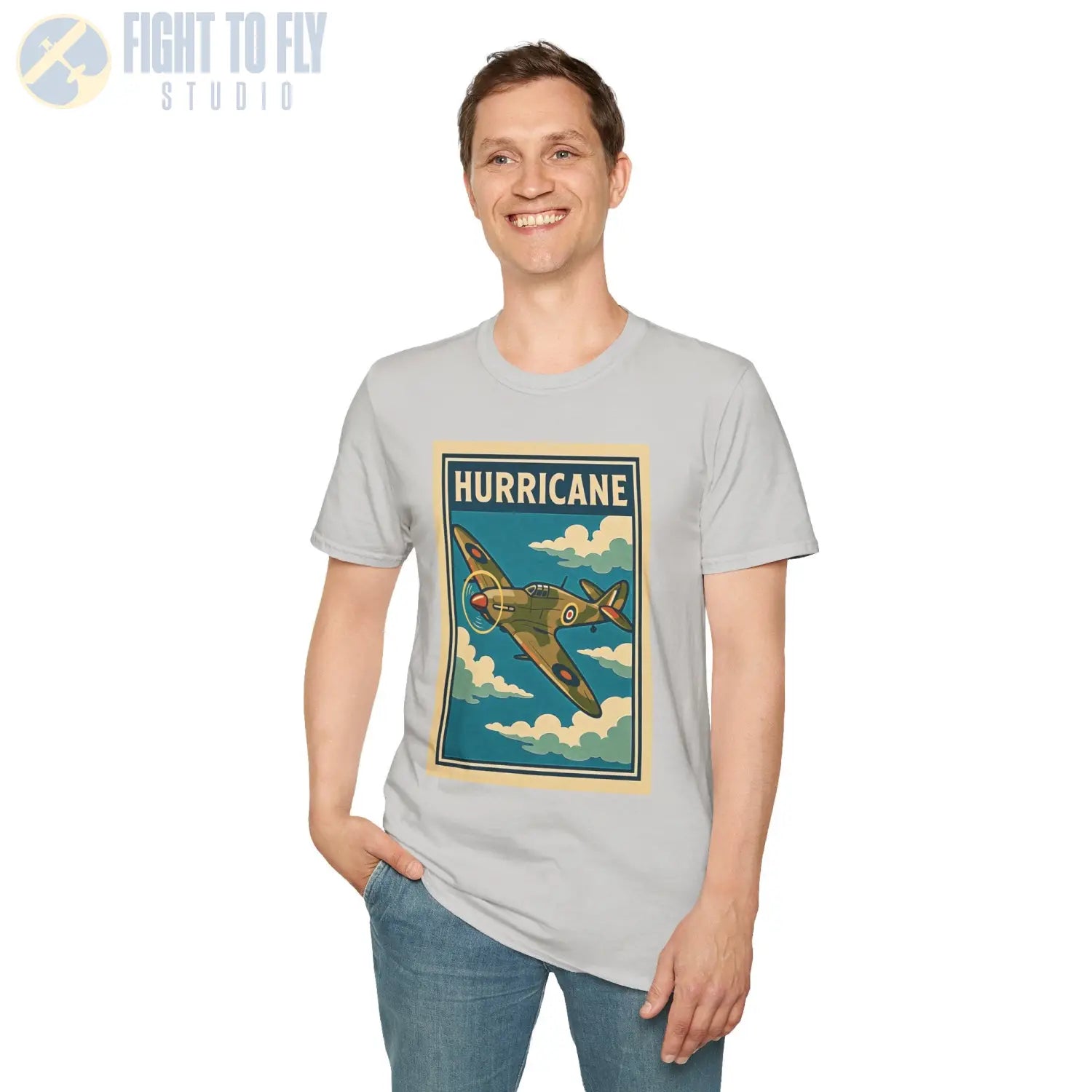 Hawker Hurricane Premium Full Graphic T-Shirt - Pilot gifts - WWII warbird t-shirt