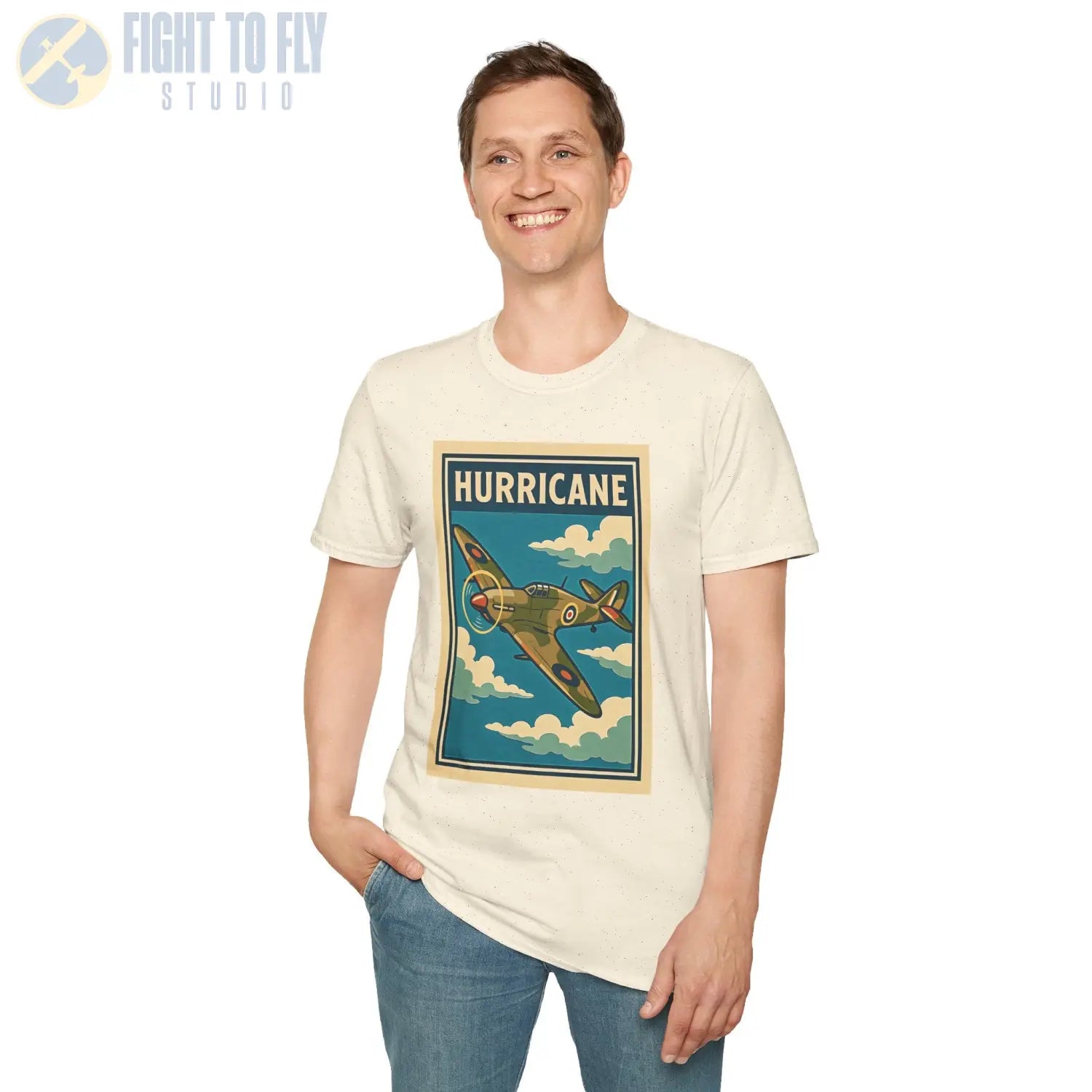 Hawker Hurricane Premium Full Graphic T-Shirt - Pilot gifts - WWII warbird t-shirt