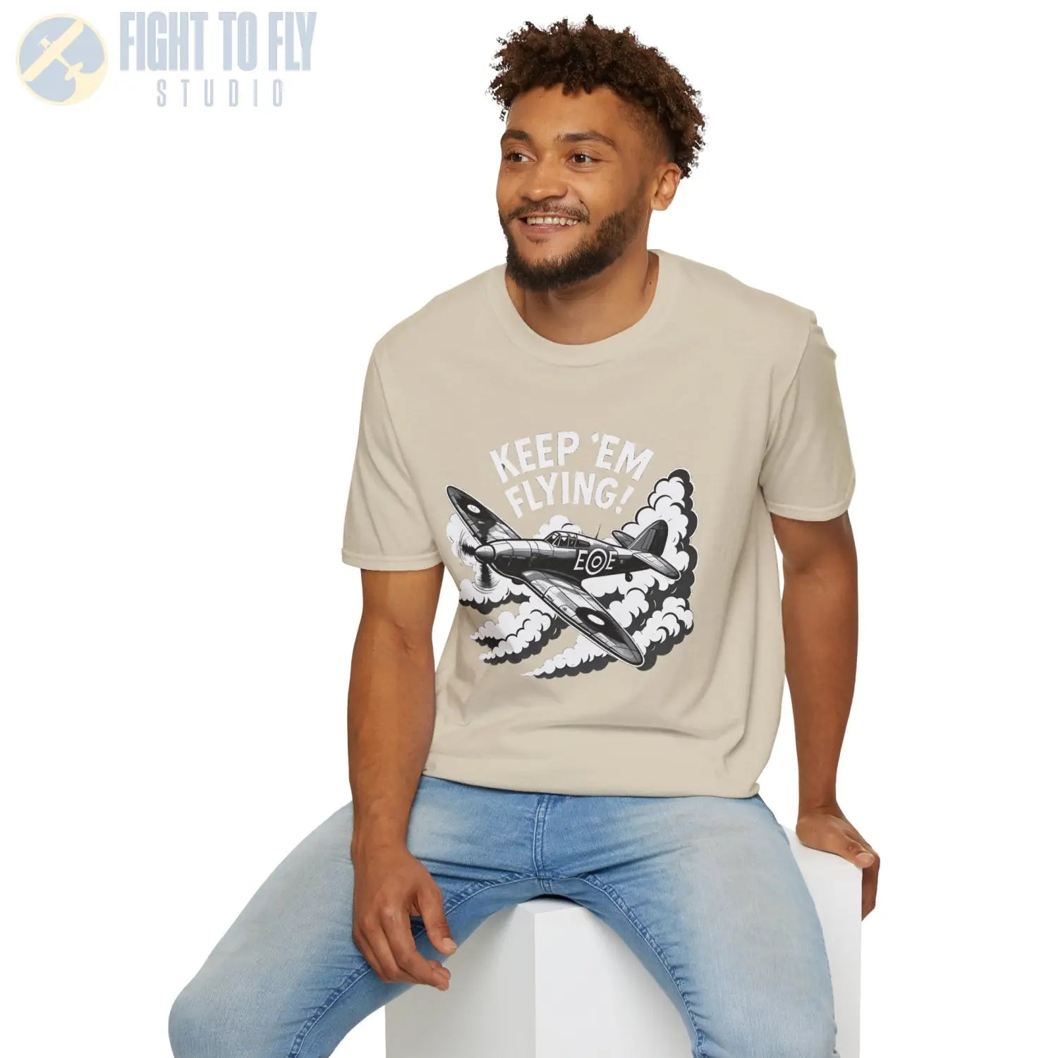 Hurricane “Keep ’Em Flying!” - T-Shirt - Pilot gifts - WWII warbird t-shirt