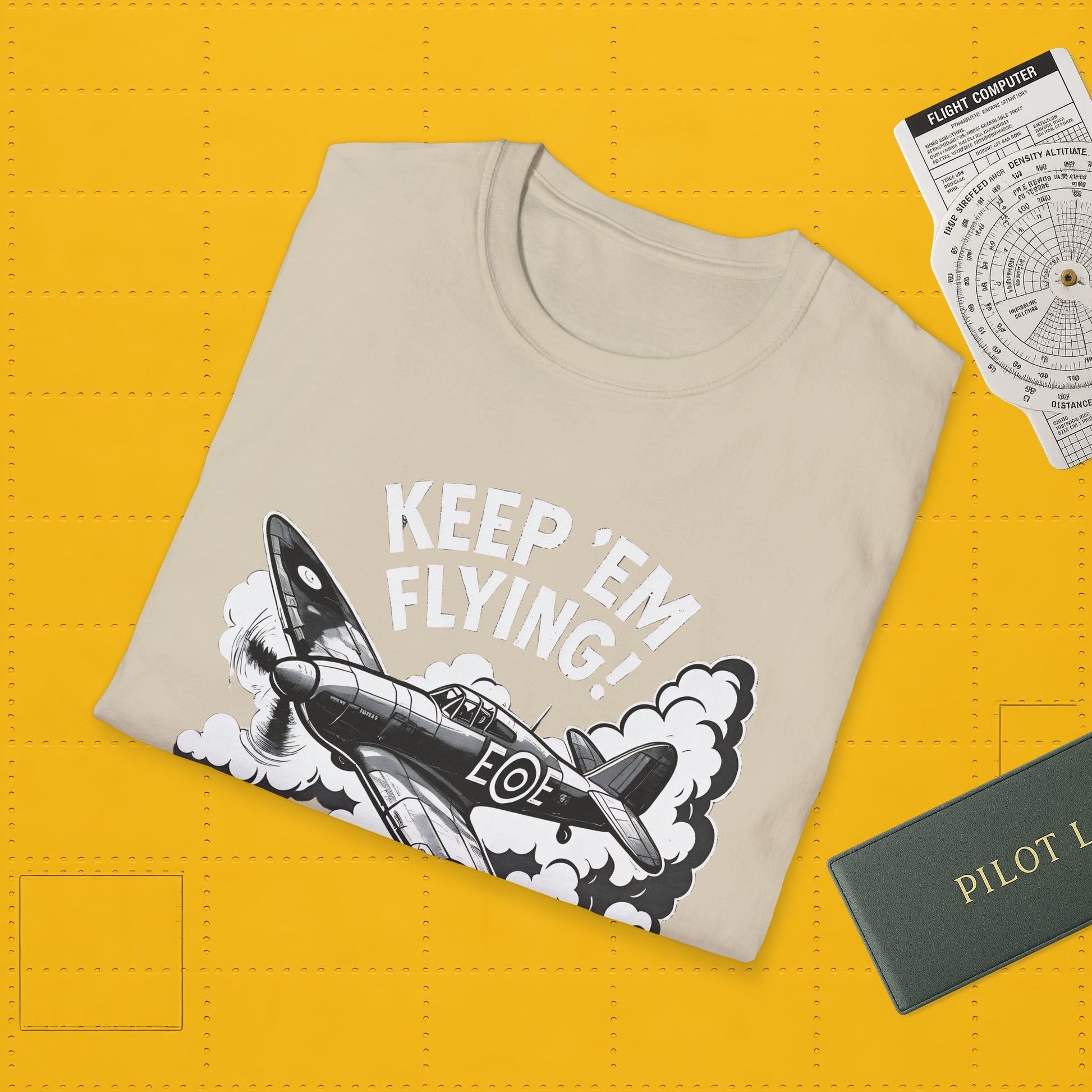 Hurricane Premium T-Shirt – “Keep ’Em Flying!” WWII British Fighter Tee - Pilot gifts - warbird t-shirt