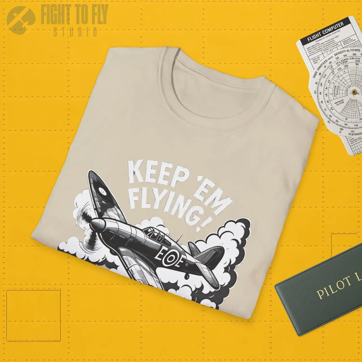 Hurricane “Keep ’Em Flying!” - T-Shirt - Pilot gifts - WWII warbird t-shirt