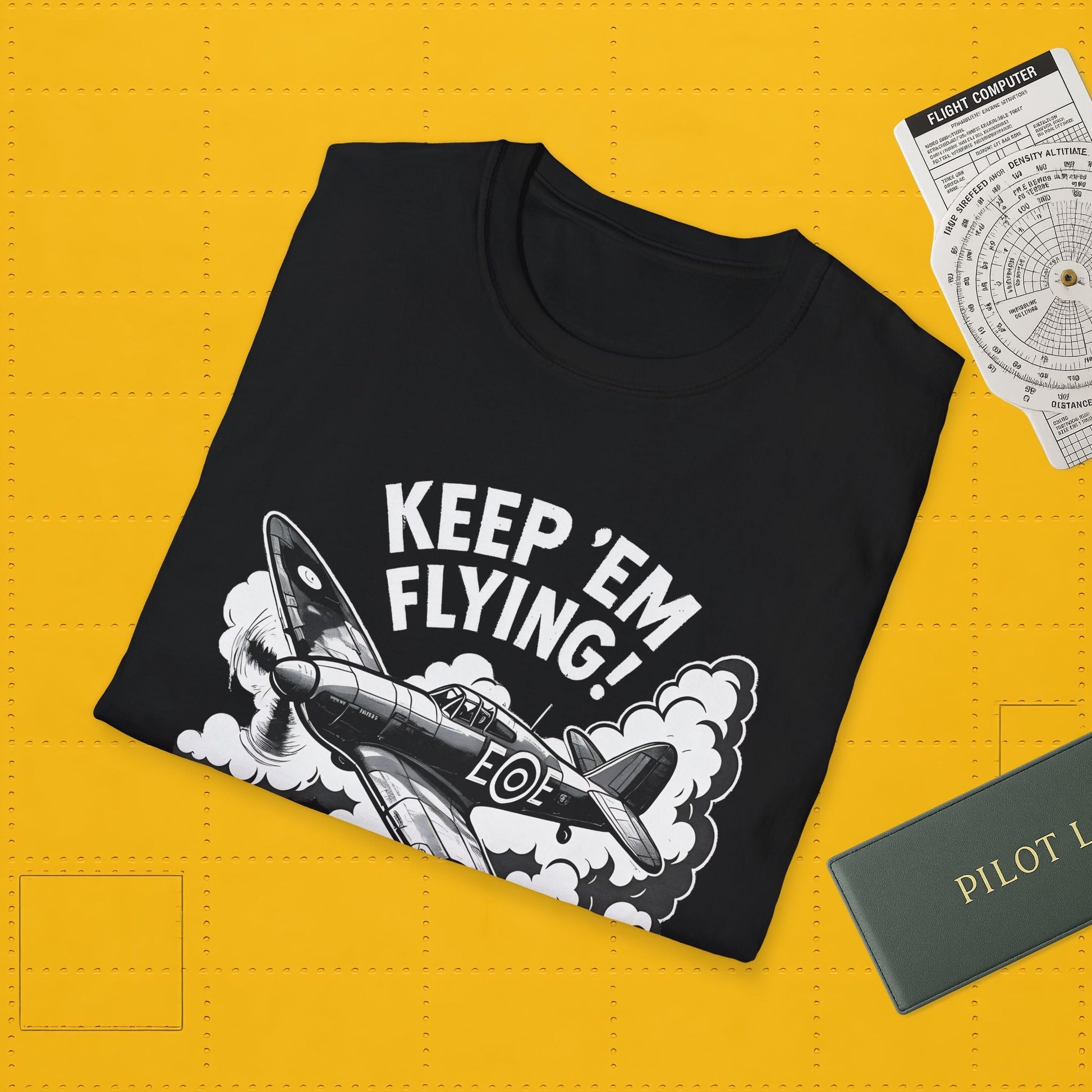 Hurricane Premium T-Shirt – “Keep ’Em Flying!” WWII British Fighter Tee - Pilot gifts - warbird t-shirt