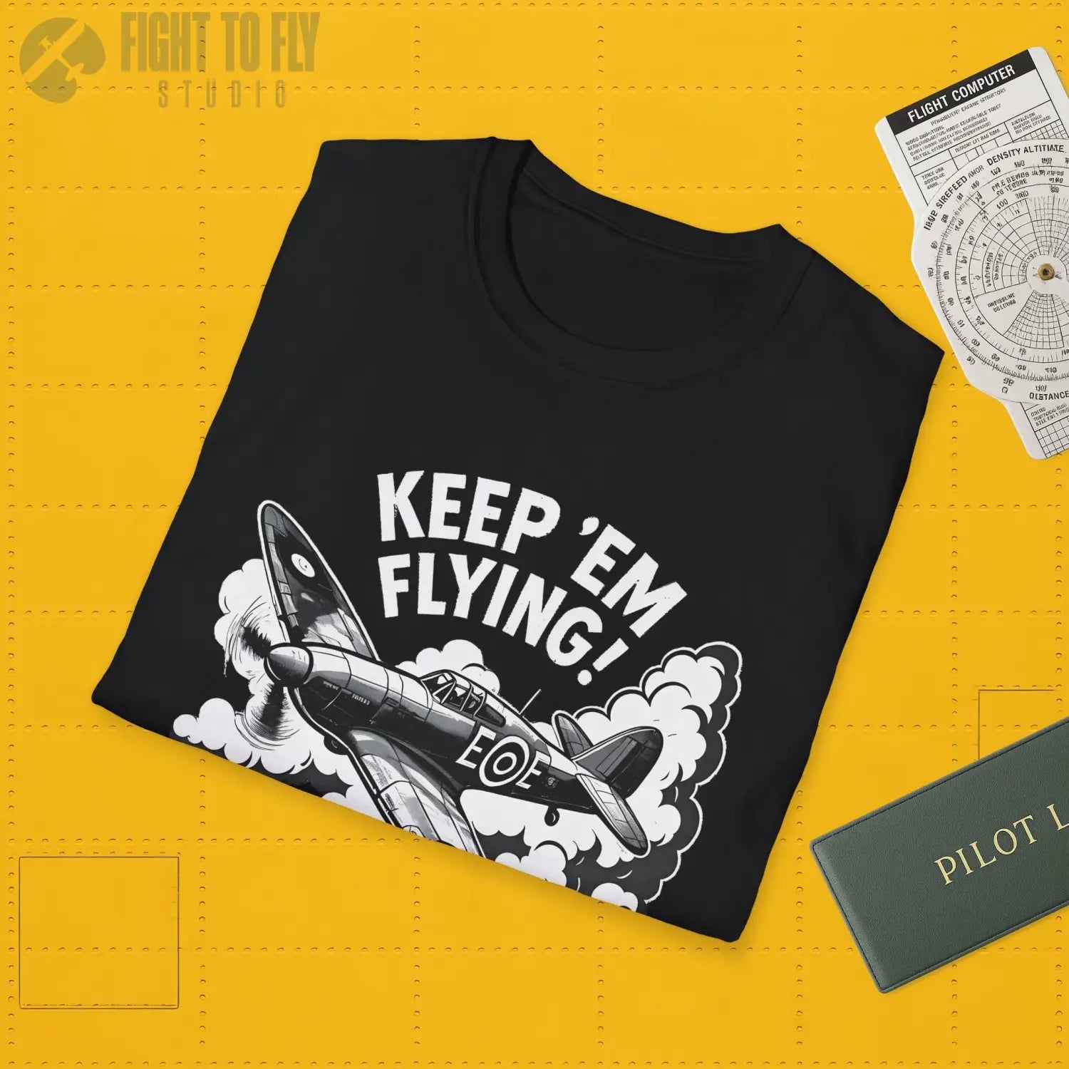 Hurricane “Keep ’Em Flying!” - T-Shirt - Pilot gifts - WWII warbird t-shirt