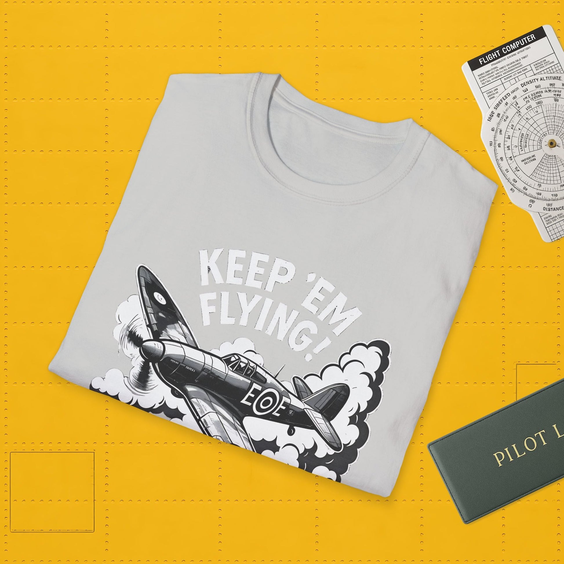 Hurricane Premium T-Shirt – “Keep ’Em Flying!” WWII British Fighter Tee - Pilot gifts - warbird t-shirt