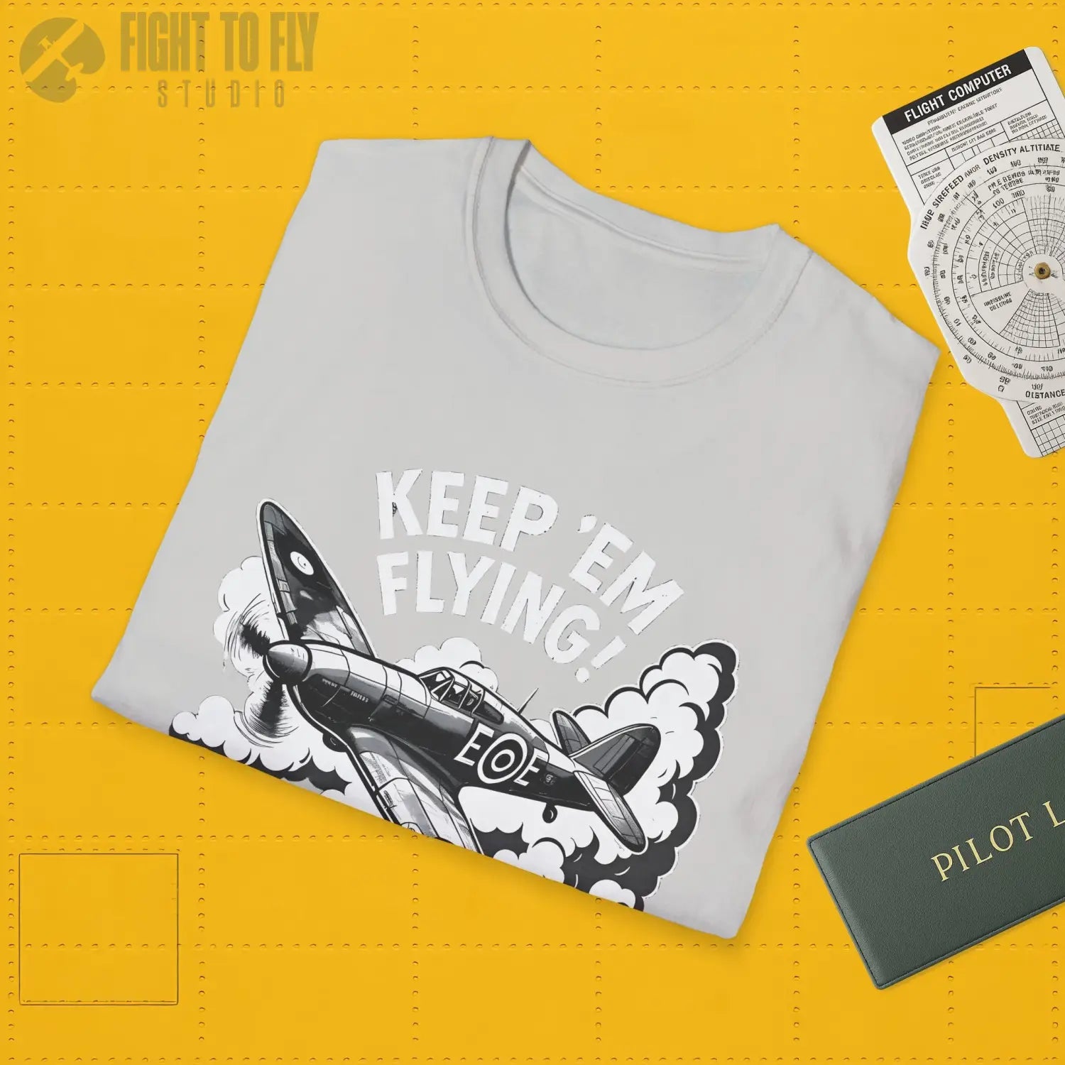 Hurricane “Keep ’Em Flying!” - T-Shirt - Pilot gifts - WWII warbird t-shirt