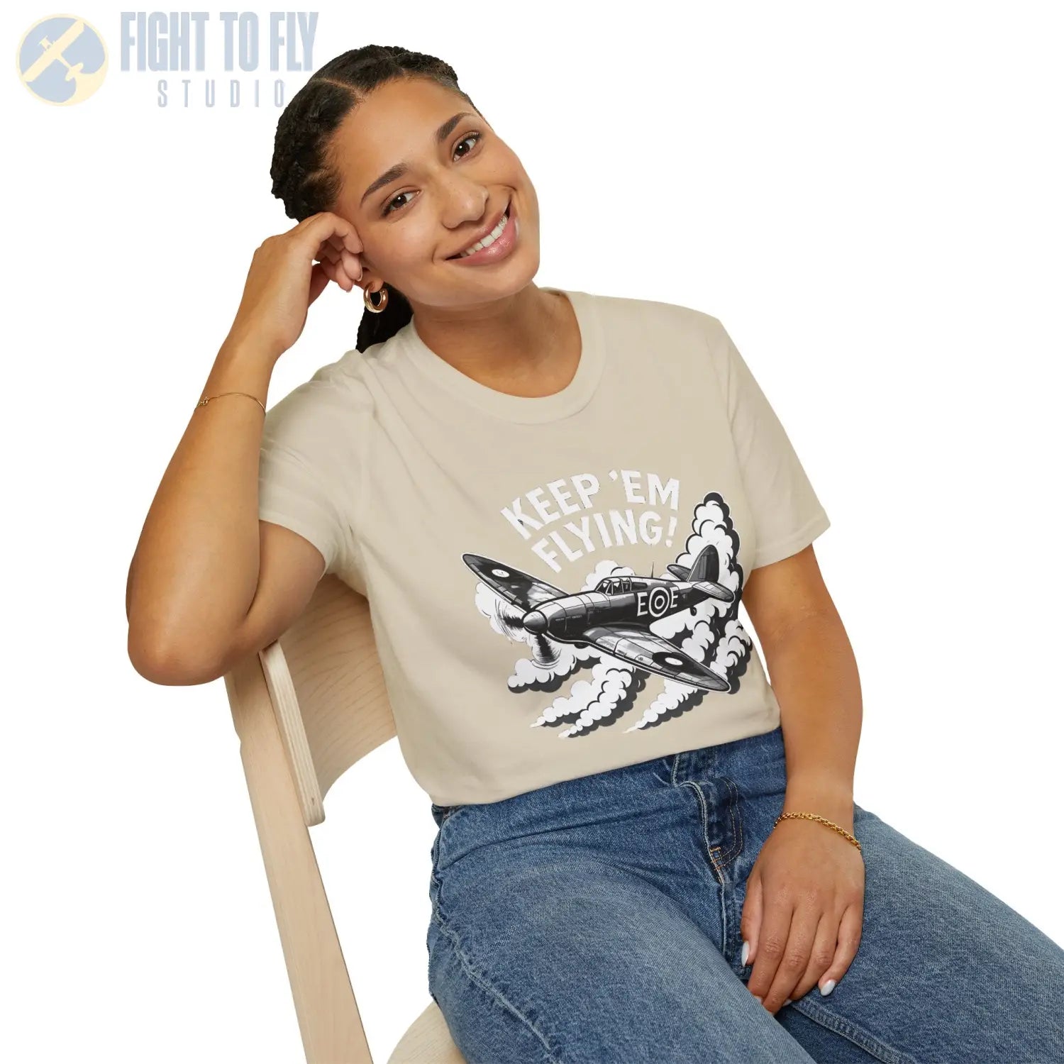 Hurricane “Keep ’Em Flying!” - T-Shirt - Pilot gifts - WWII warbird t-shirt