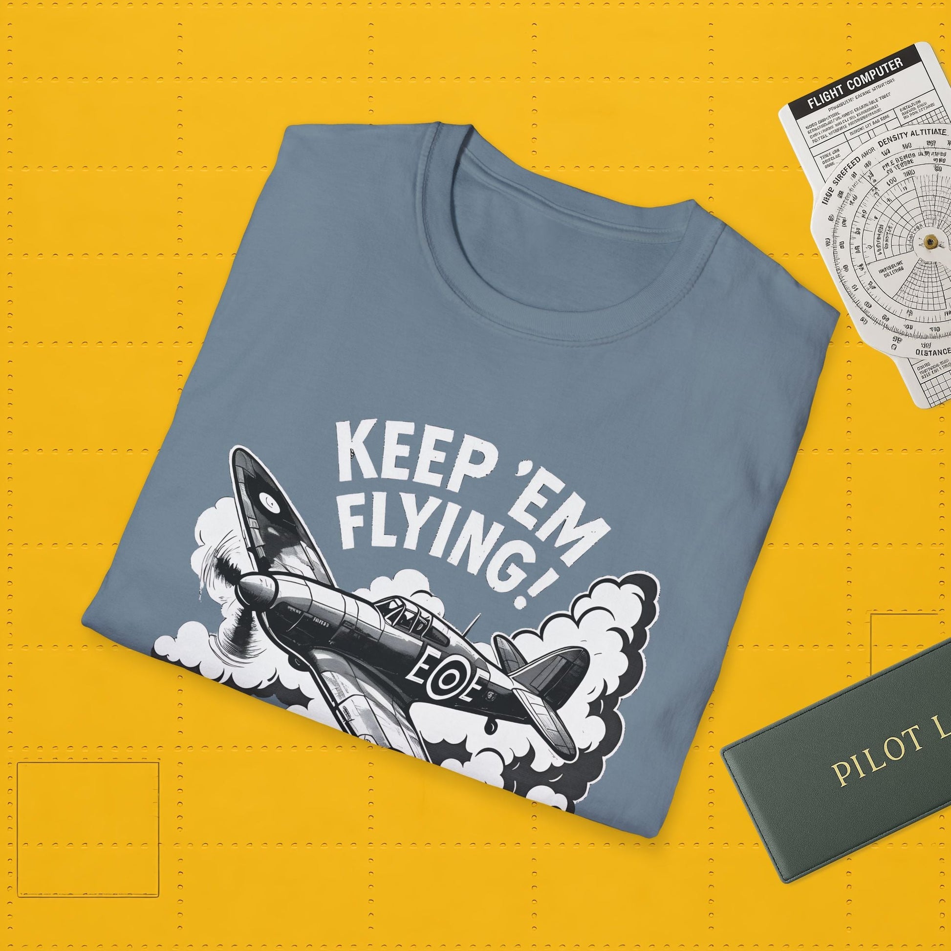 Hurricane Premium T-Shirt – “Keep ’Em Flying!” WWII British Fighter Tee - Pilot gifts - warbird t-shirt