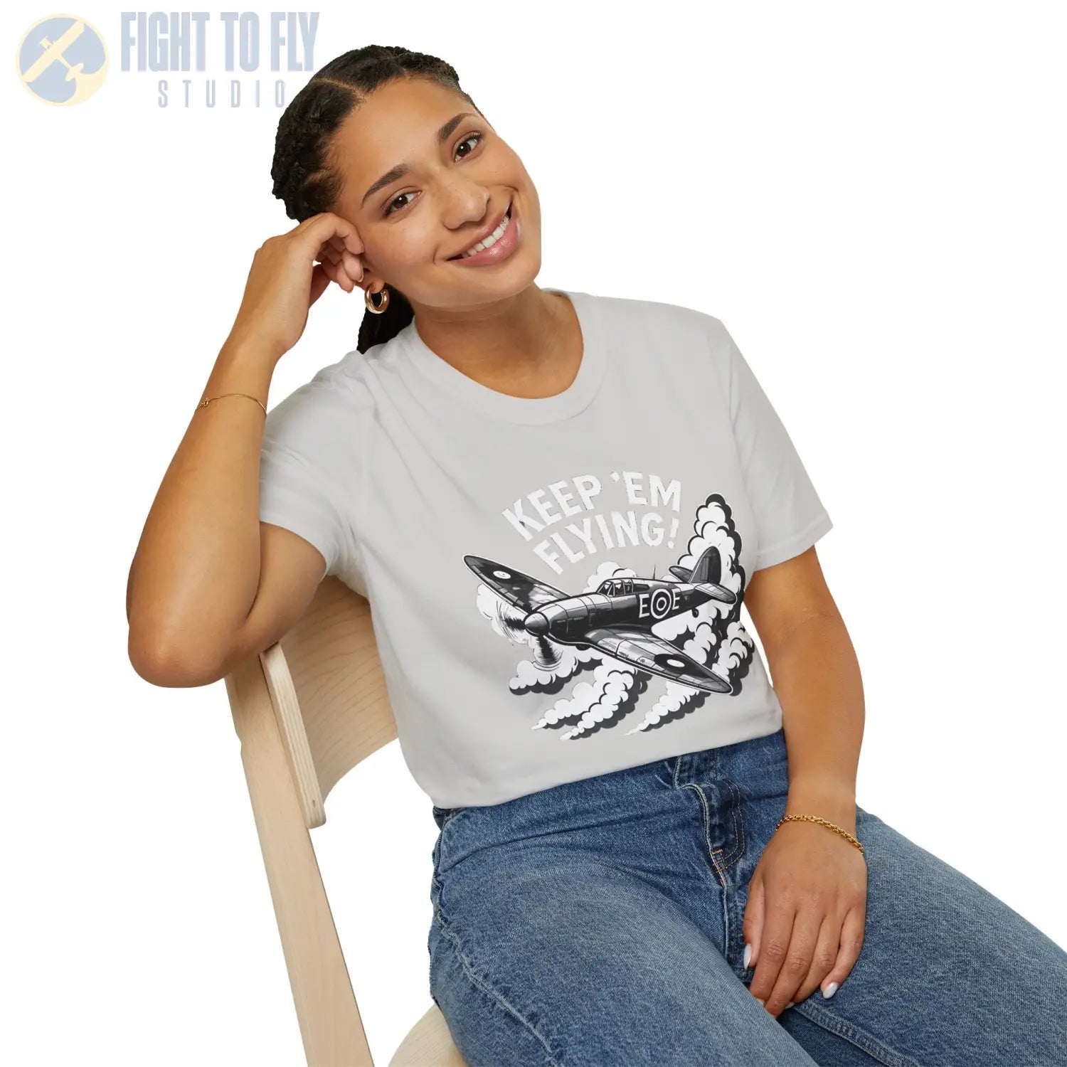 Hurricane “Keep ’Em Flying!” - T-Shirt - Pilot gifts - WWII warbird t-shirt