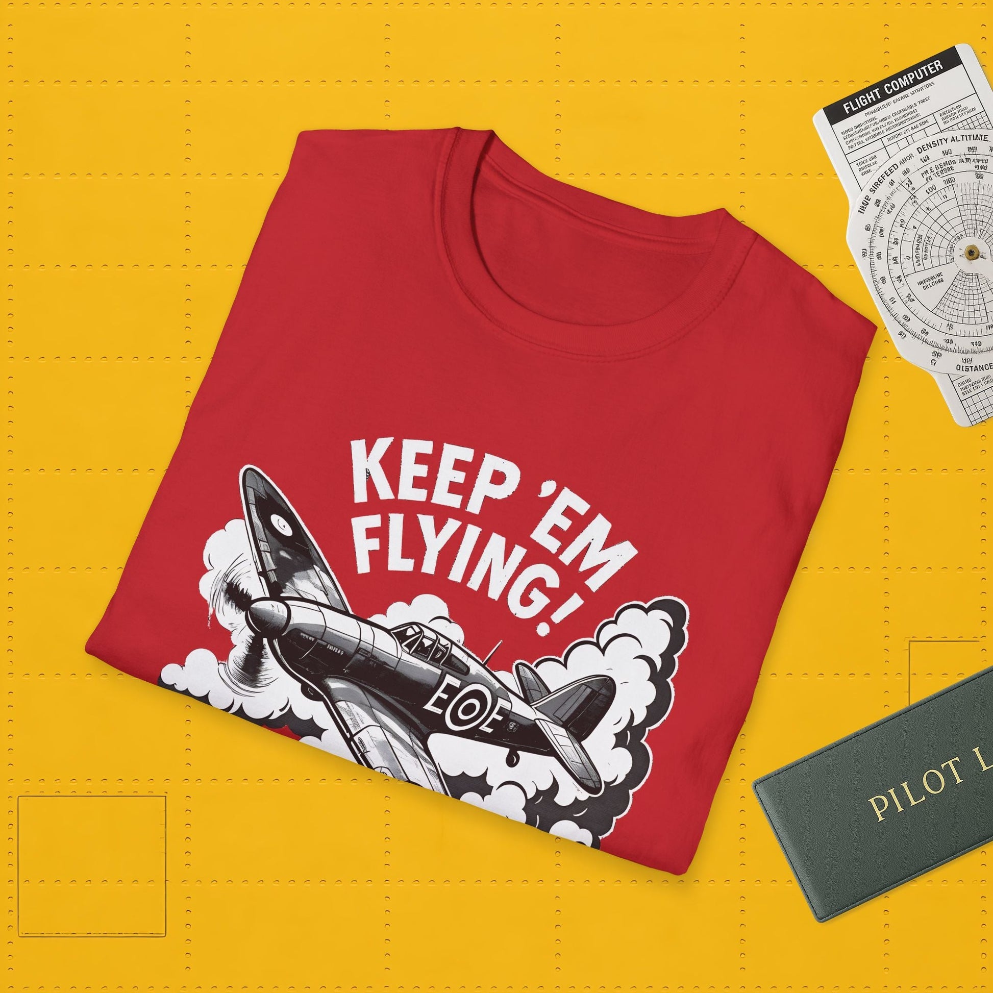 Hurricane Premium T-Shirt – “Keep ’Em Flying!” WWII British Fighter Tee - Pilot gifts - warbird t-shirt