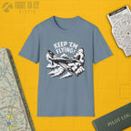 Hurricane “Keep ’Em Flying!” - T-Shirt - Pilot gifts - WWII warbird t-shirt