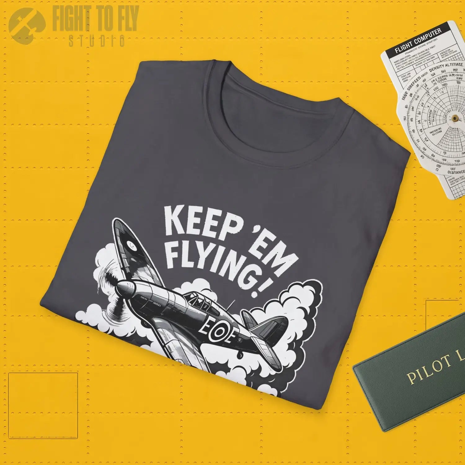 Hurricane “Keep ’Em Flying!” - T-Shirt - Pilot gifts - WWII warbird t-shirt