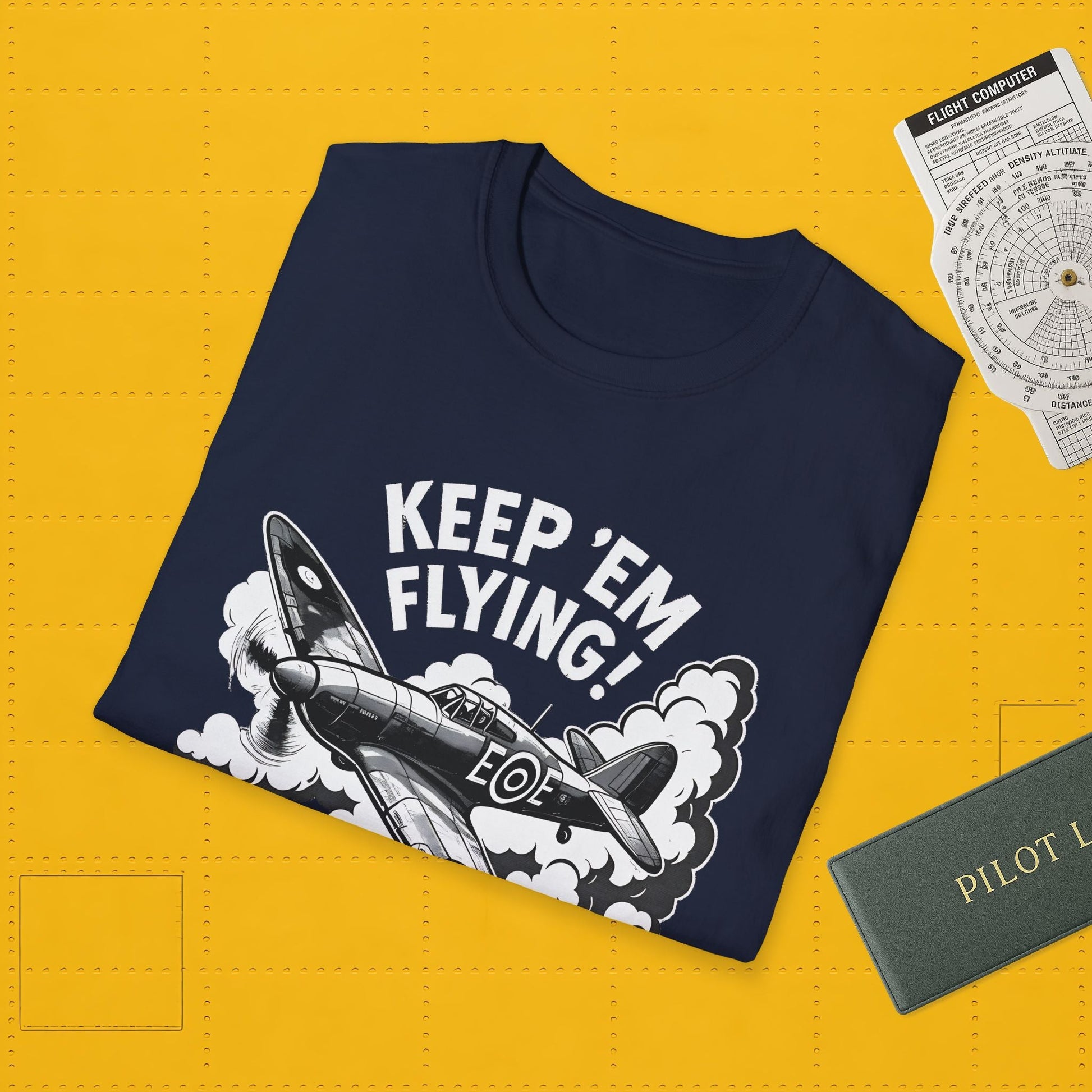 Hurricane Premium T-Shirt – “Keep ’Em Flying!” WWII British Fighter Tee - Pilot gifts - warbird t-shirt