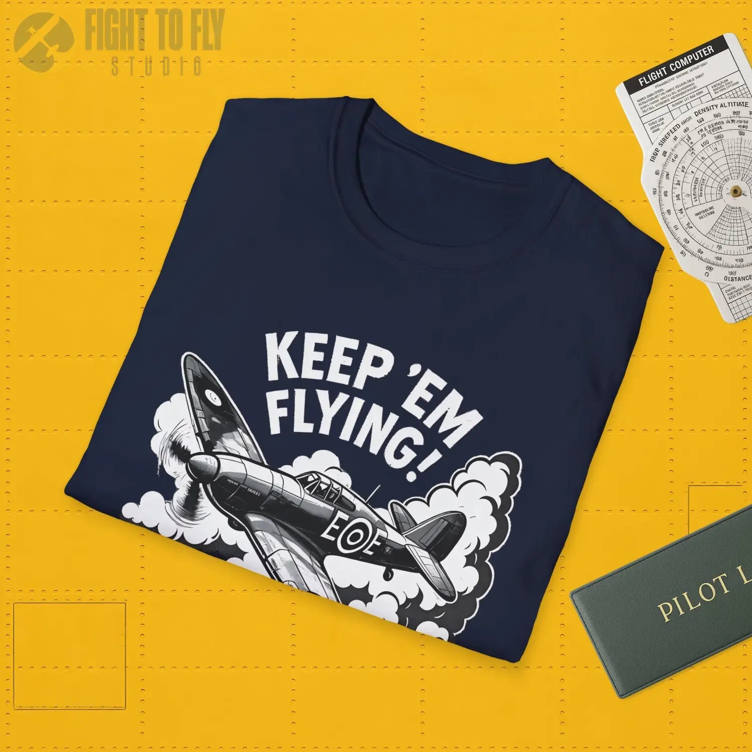 Hurricane “Keep ’Em Flying!” - T-Shirt - Pilot gifts - WWII warbird t-shirt