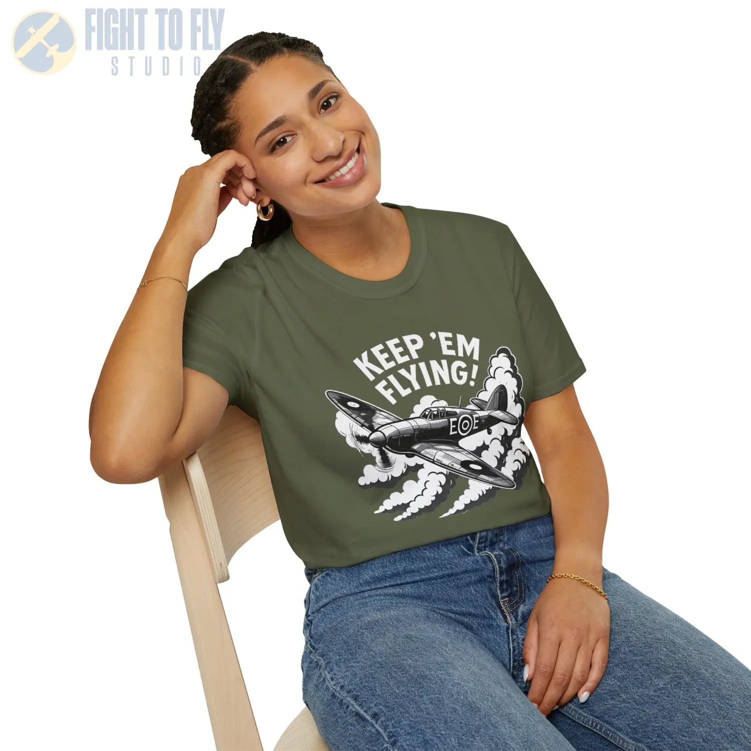 Hurricane “Keep ’Em Flying!” - T-Shirt - Pilot gifts - WWII warbird t-shirt