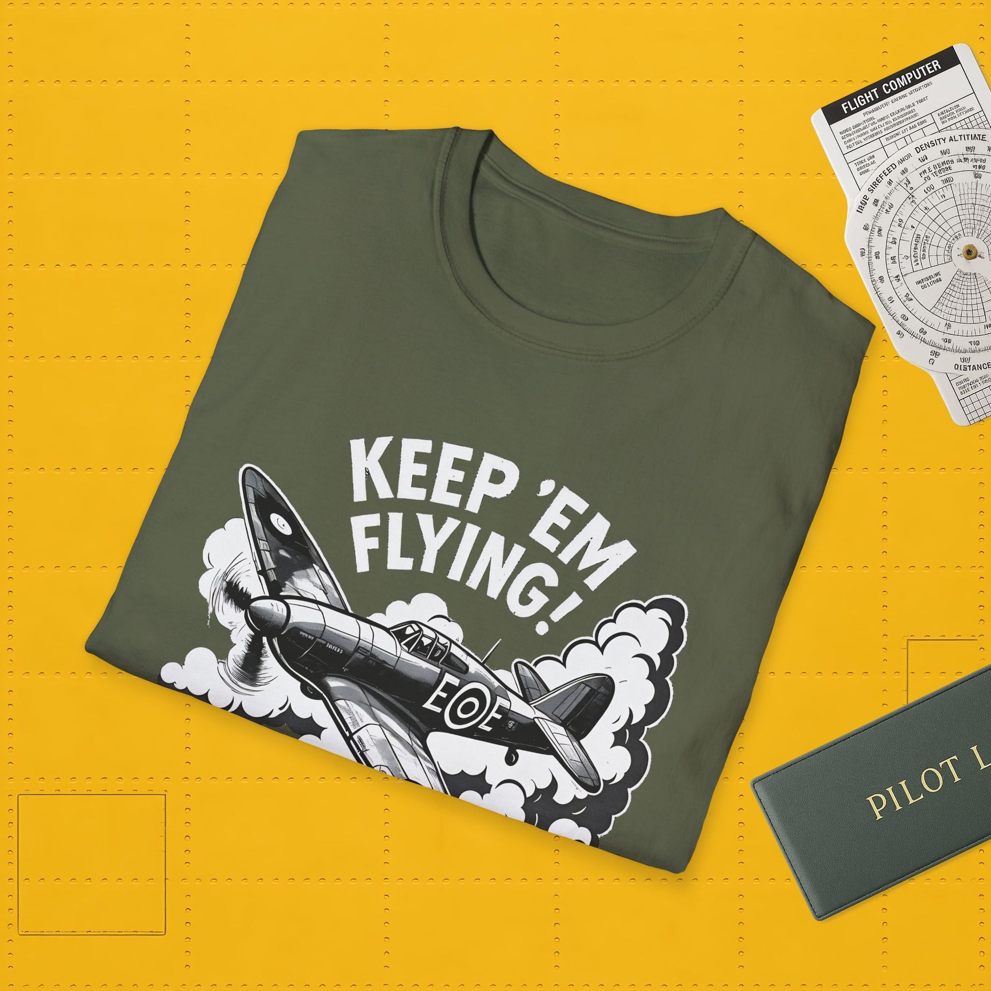 Hurricane Premium T-Shirt – “Keep ’Em Flying!” WWII British Fighter Tee - Pilot gifts - warbird t-shirt