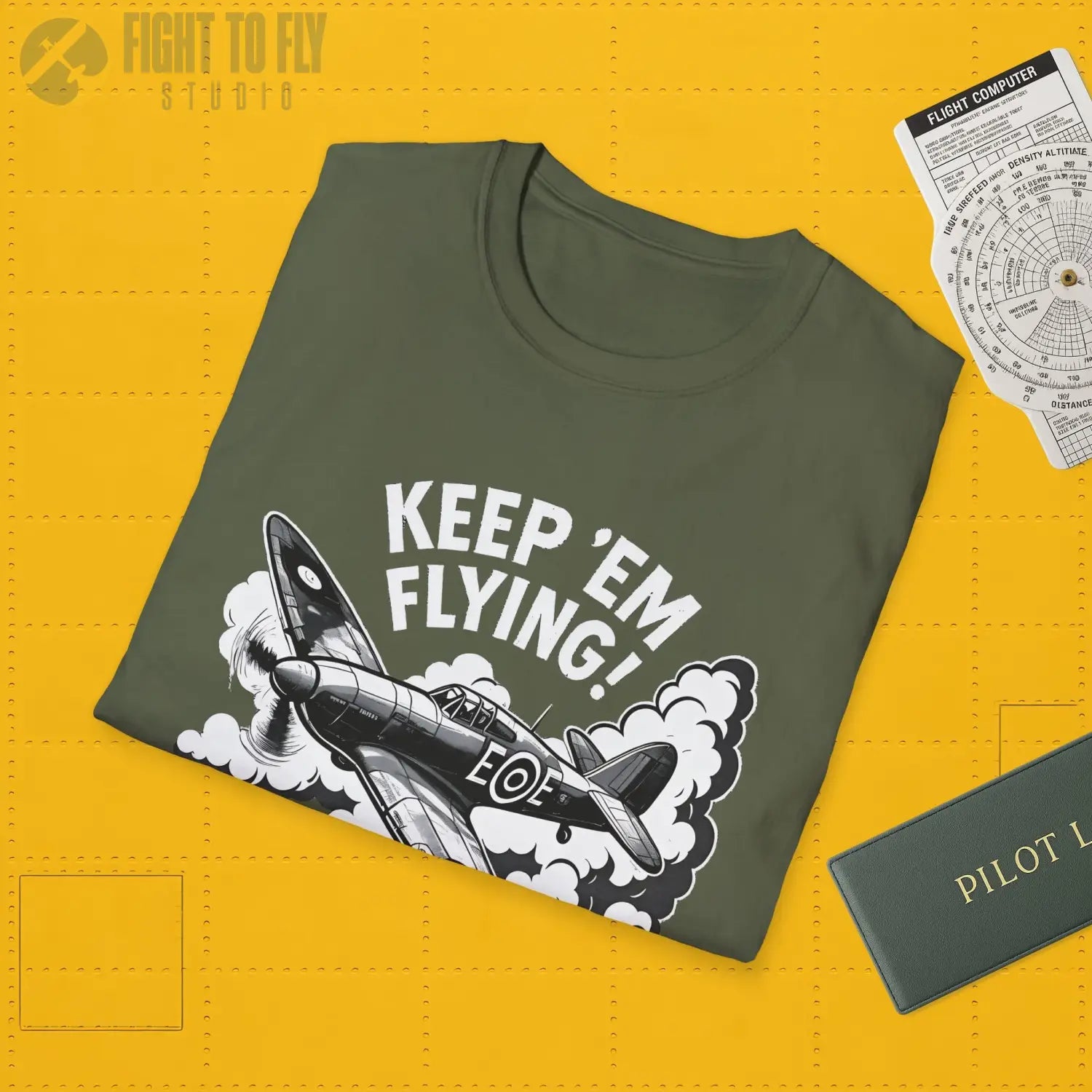 Hurricane “Keep ’Em Flying!” - T-Shirt - Pilot gifts - WWII warbird t-shirt