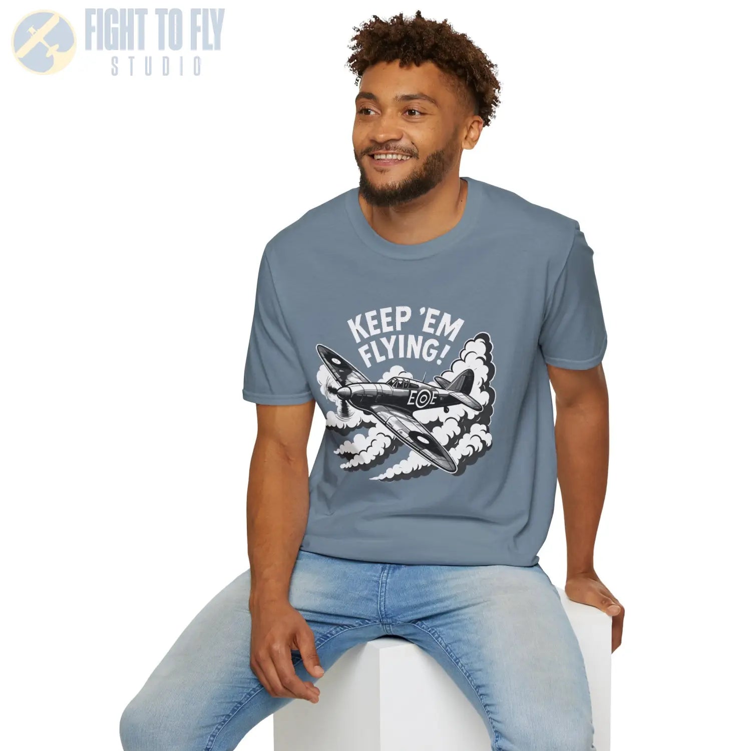 Hurricane “Keep ’Em Flying!” - T-Shirt - Pilot gifts - WWII warbird t-shirt