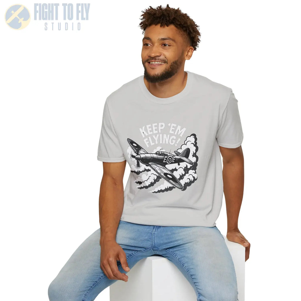 Hurricane “Keep ’Em Flying!” - T-Shirt - Pilot gifts - WWII warbird t-shirt