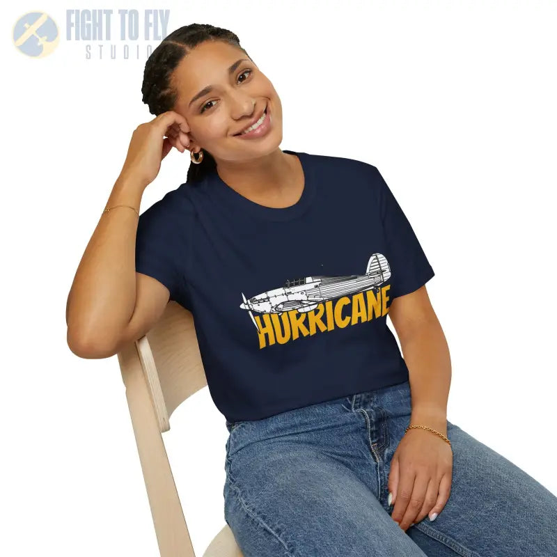 Hawker Hurricane Side Profile T-Shirt - Pilot gifts - WWII warbird t-shirt