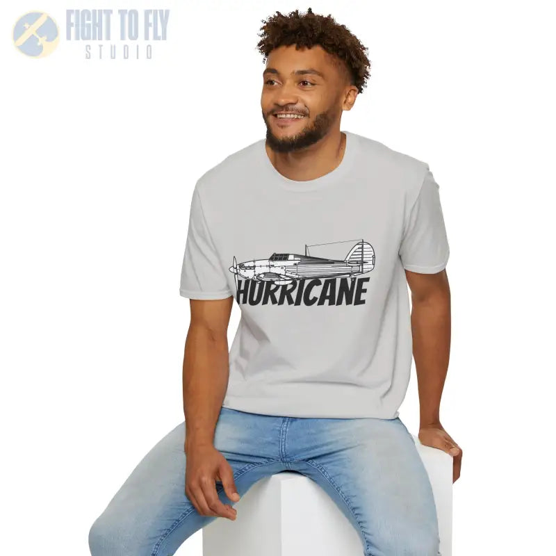 Hawker Hurricane Side Profile T-Shirt - Pilot gifts - WWII warbird t-shirt