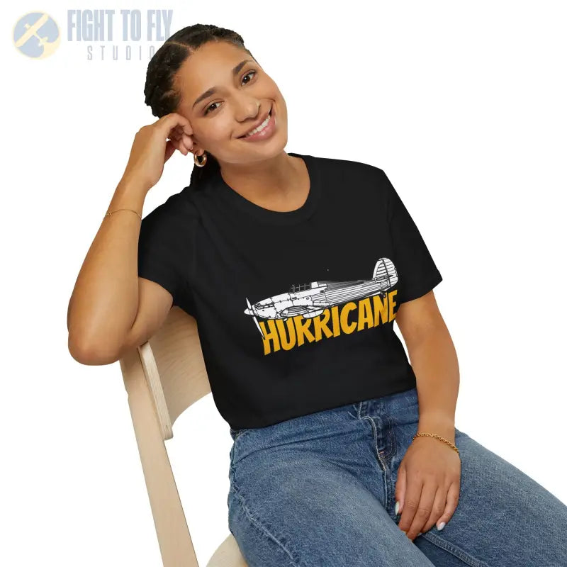 Hawker Hurricane Side Profile T-Shirt - Pilot gifts - WWII warbird t-shirt