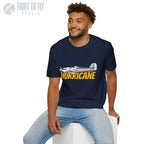 Hawker Hurricane Side Profile T-Shirt - Pilot gifts - WWII warbird t-shirt
