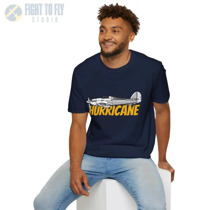 Hawker Hurricane Side Profile T-Shirt - Pilot gifts - WWII warbird t-shirt