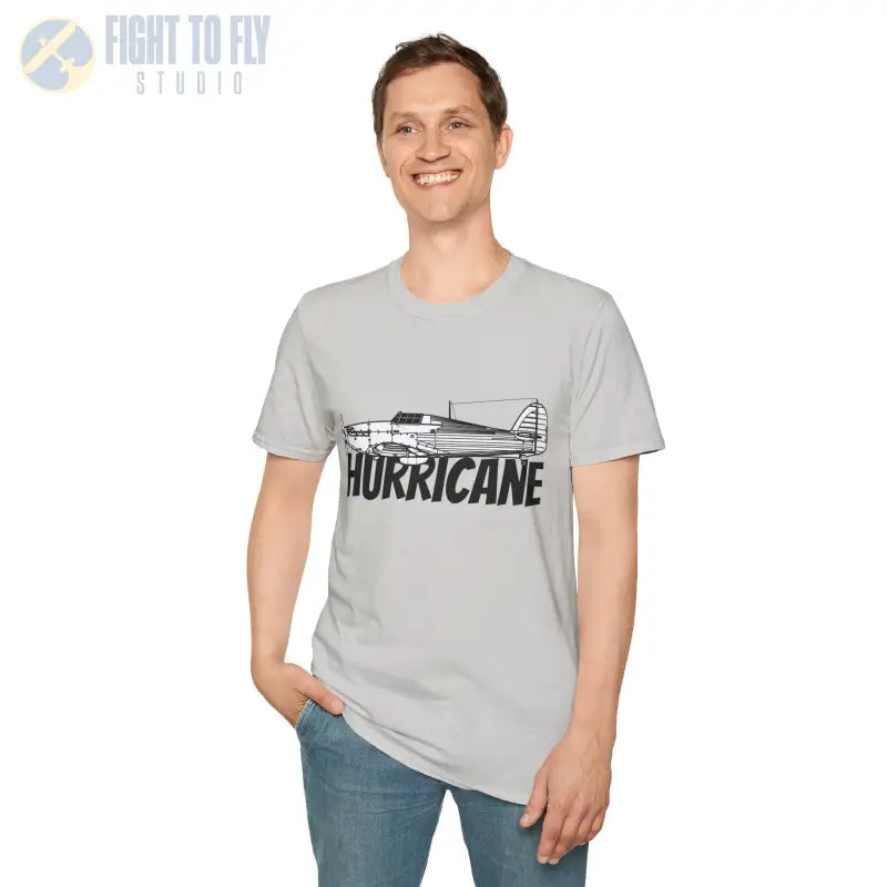 Hawker Hurricane Side Profile T-Shirt - Pilot gifts - WWII warbird t-shirt