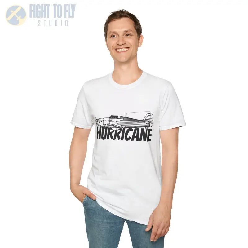 Hawker Hurricane Side Profile T-Shirt - Pilot gifts - WWII warbird t-shirt
