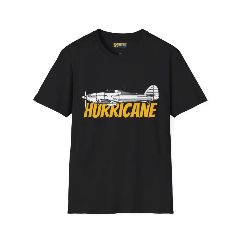 Hawker Hurricane Side Profile T-Shirt - Pilot gifts - WWII warbird t-shirt