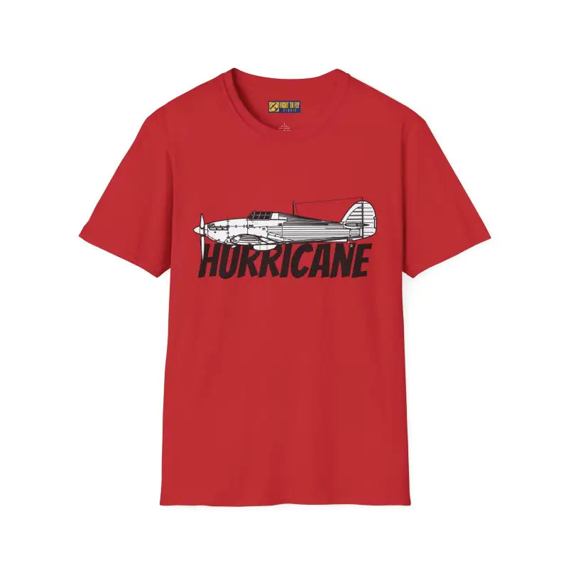 Hawker Hurricane Side Profile T-Shirt - Pilot gifts - WWII warbird t-shirt