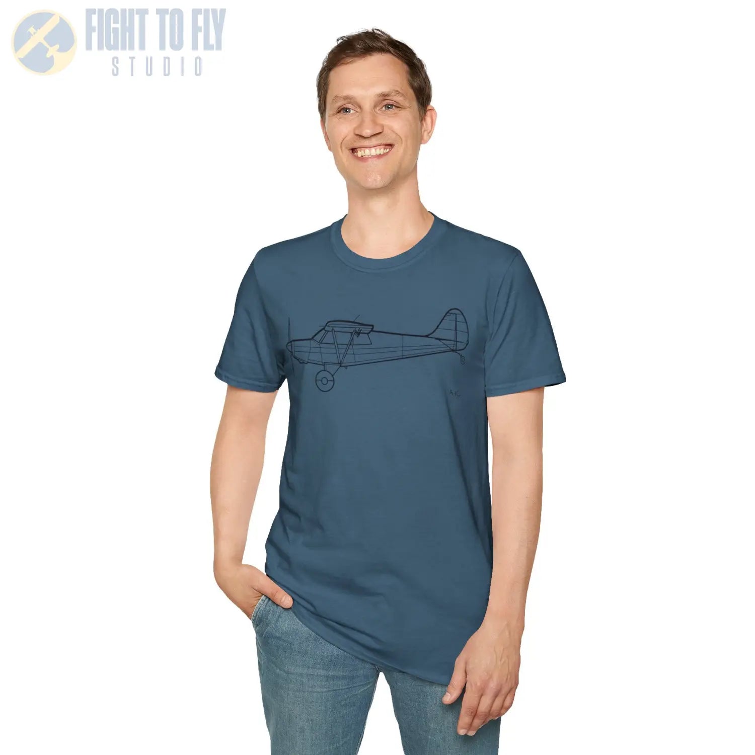Husky A 1C T Shirt Pilot gifts WWII warbird t shirt