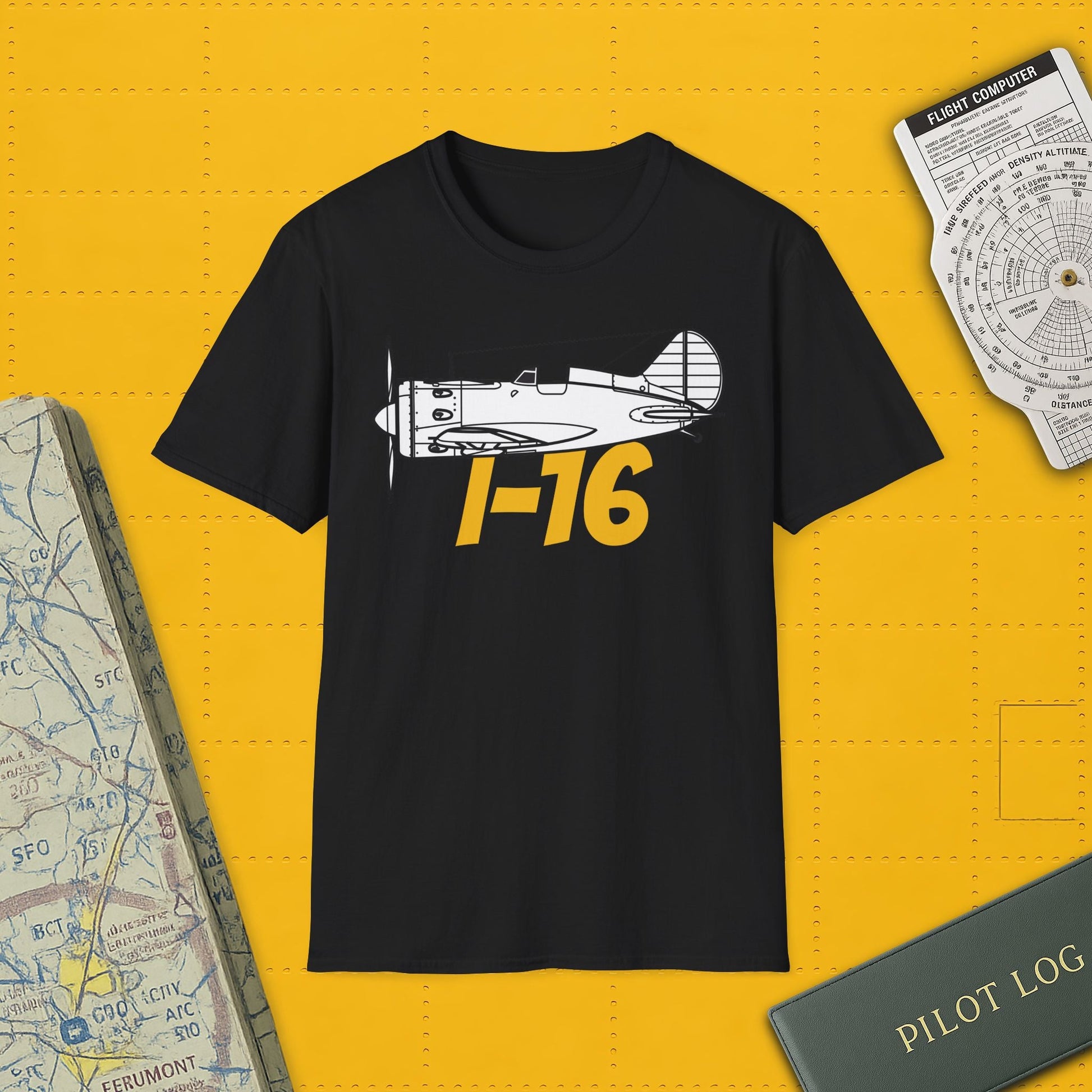I-16 Premium T-Shirt – Polikarpov WWII Soviet Fighter Tee - Pilot gifts - warbird t-shirt