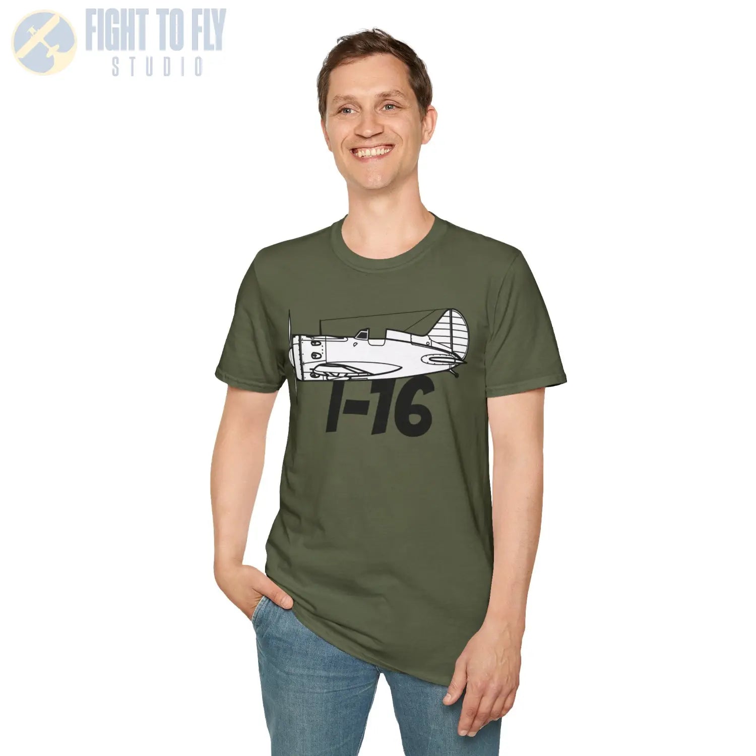 Polikarpov I-16 Premium T-Shirt - Pilot gifts - WWII warbird t-shirt
