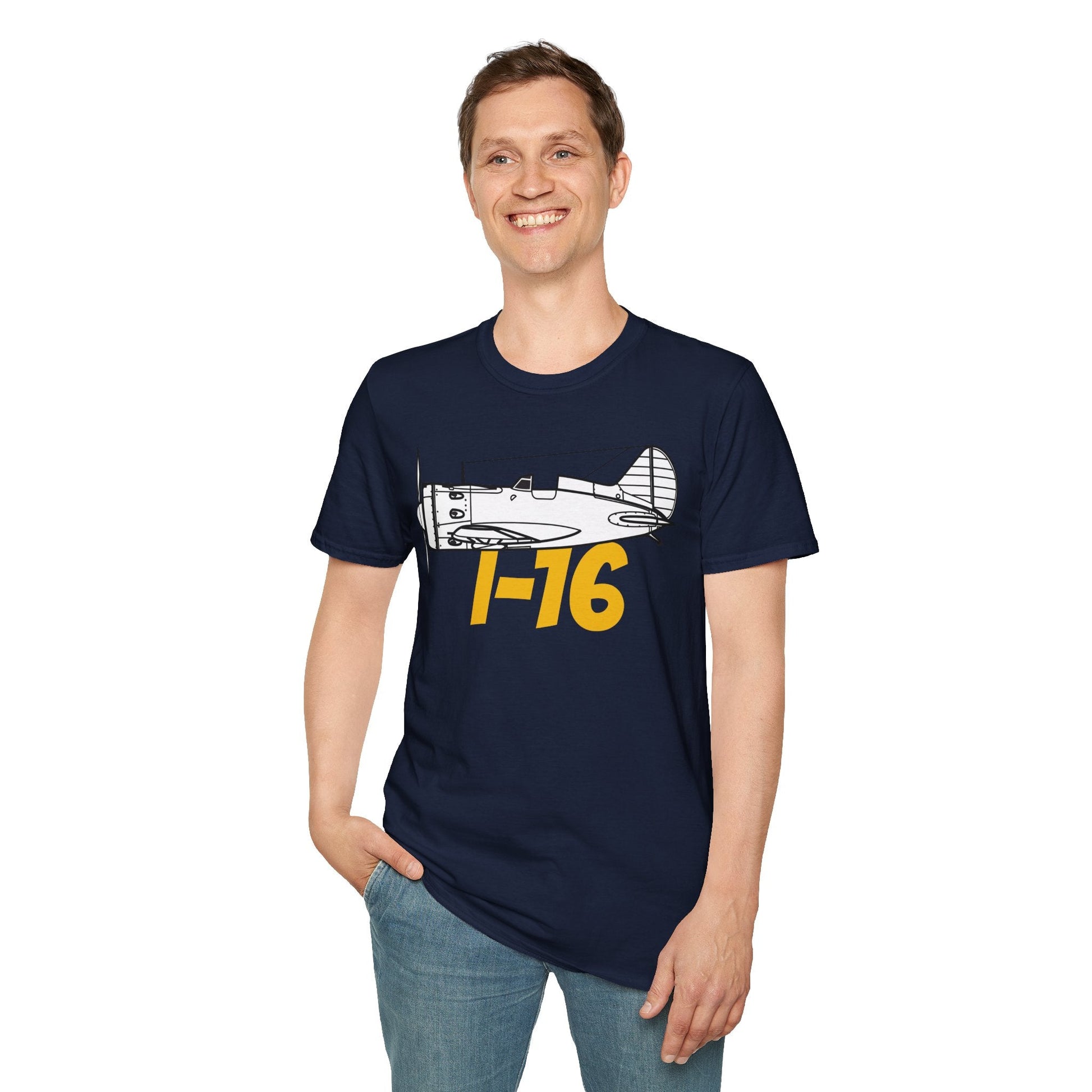 I-16 Premium T-Shirt – Polikarpov WWII Soviet Fighter Tee - Pilot gifts - warbird t-shirt