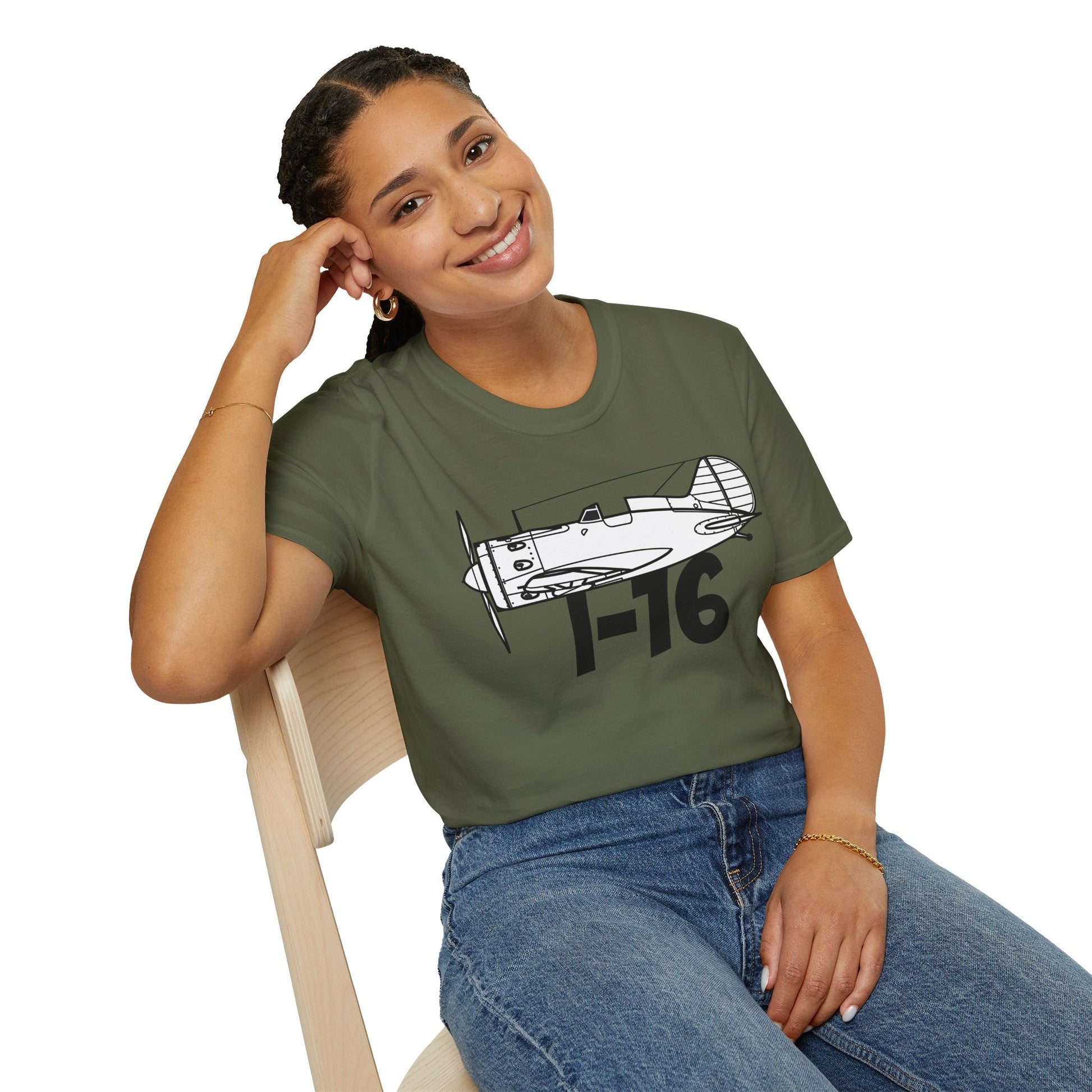 I-16 Premium T-Shirt – Polikarpov WWII Soviet Fighter Tee - Pilot gifts - warbird t-shirt