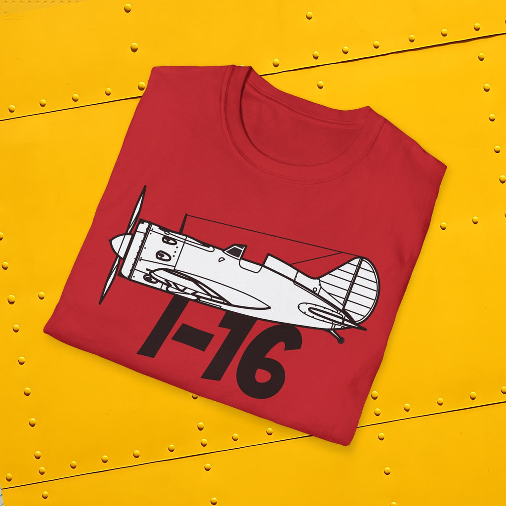 I-16 Premium T-Shirt – Polikarpov WWII Soviet Fighter Tee - Pilot gifts - warbird t-shirt