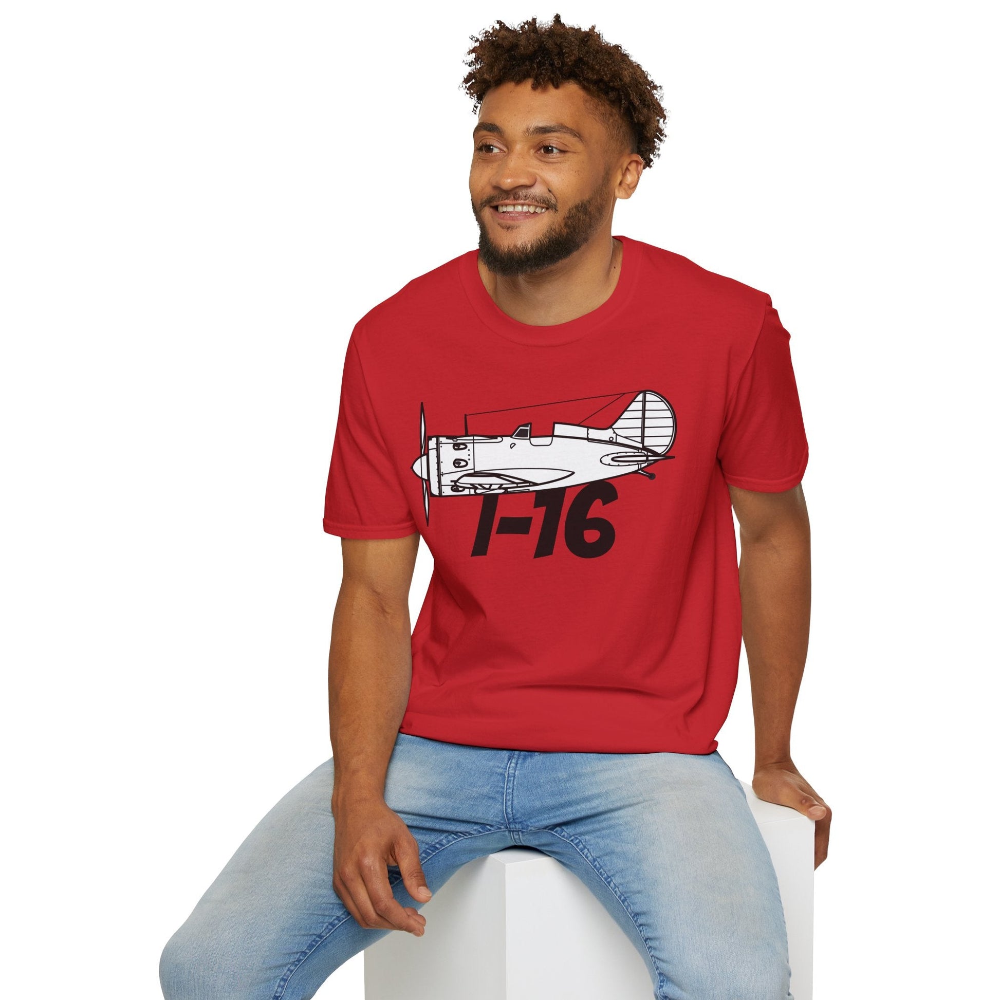 I-16 Premium T-Shirt – Polikarpov WWII Soviet Fighter Tee - Pilot gifts - warbird t-shirt