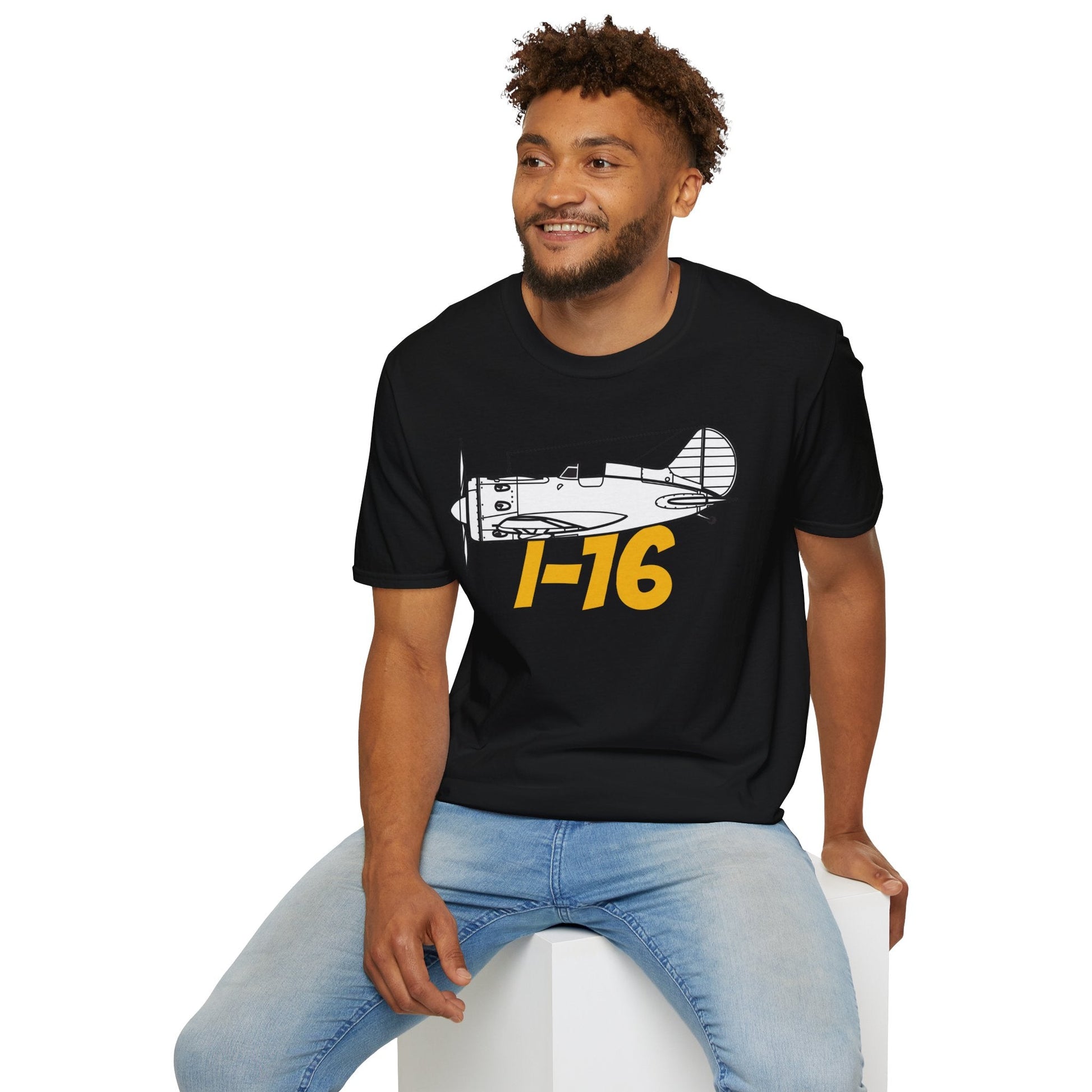I-16 Premium T-Shirt – Polikarpov WWII Soviet Fighter Tee - Pilot gifts - warbird t-shirt