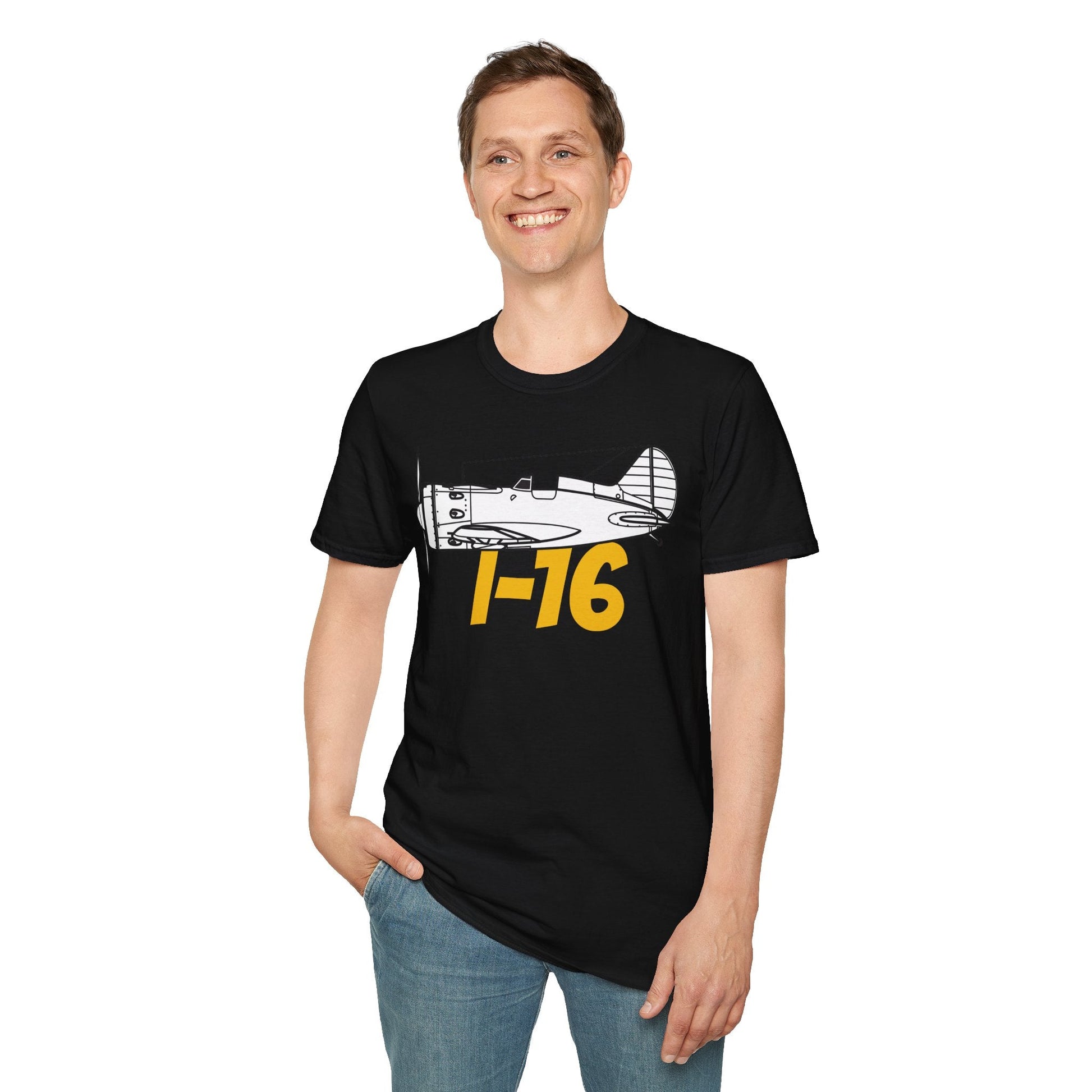 I-16 Premium T-Shirt – Polikarpov WWII Soviet Fighter Tee - Pilot gifts - warbird t-shirt