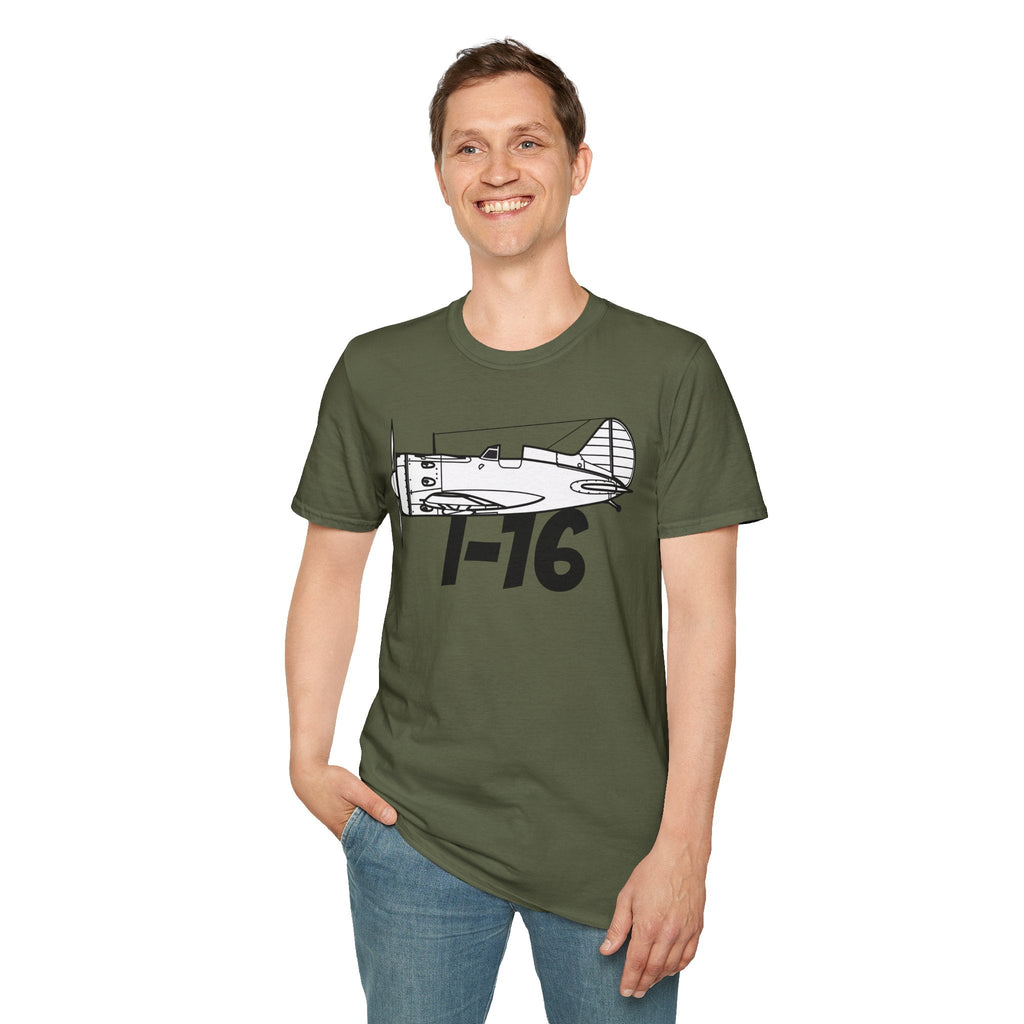 I-16 Premium T-Shirt – Polikarpov WWII Soviet Fighter Tee - Pilot gifts - warbird t-shirt