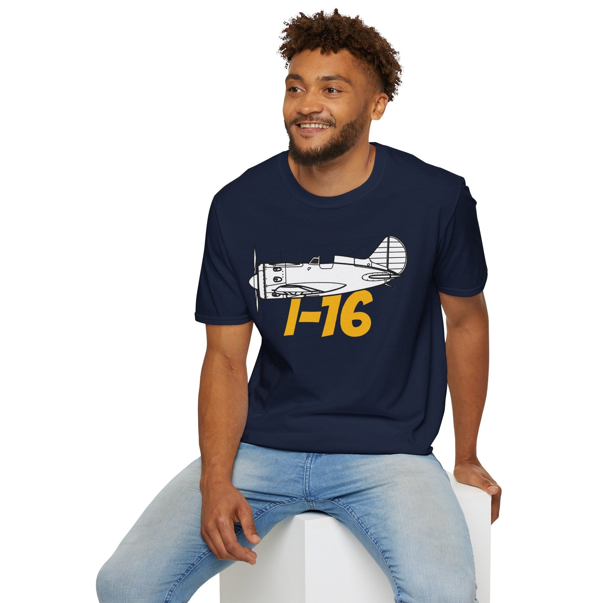 I-16 Premium T-Shirt – Polikarpov WWII Soviet Fighter Tee - Pilot gifts - warbird t-shirt