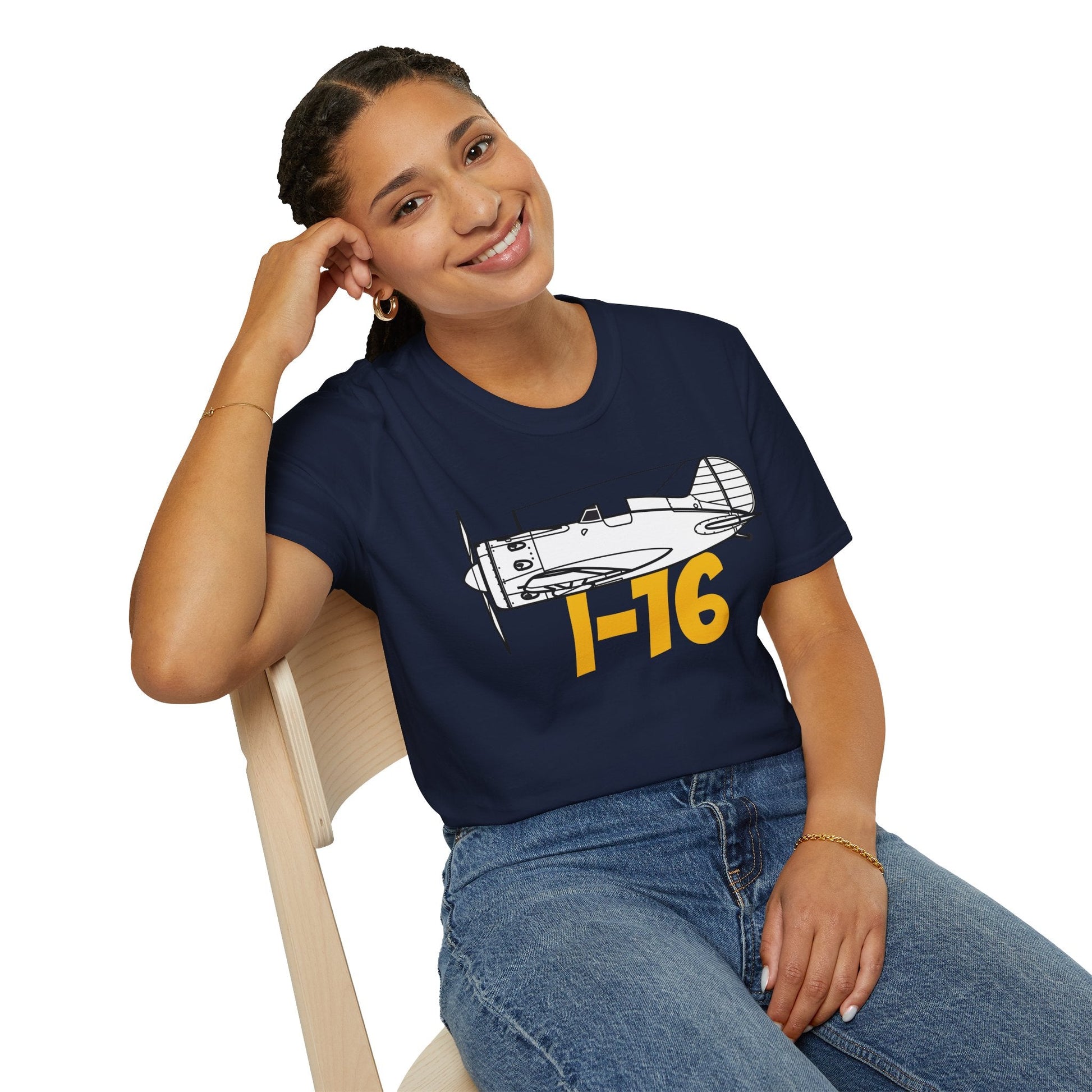 I-16 Premium T-Shirt – Polikarpov WWII Soviet Fighter Tee - Pilot gifts - warbird t-shirt