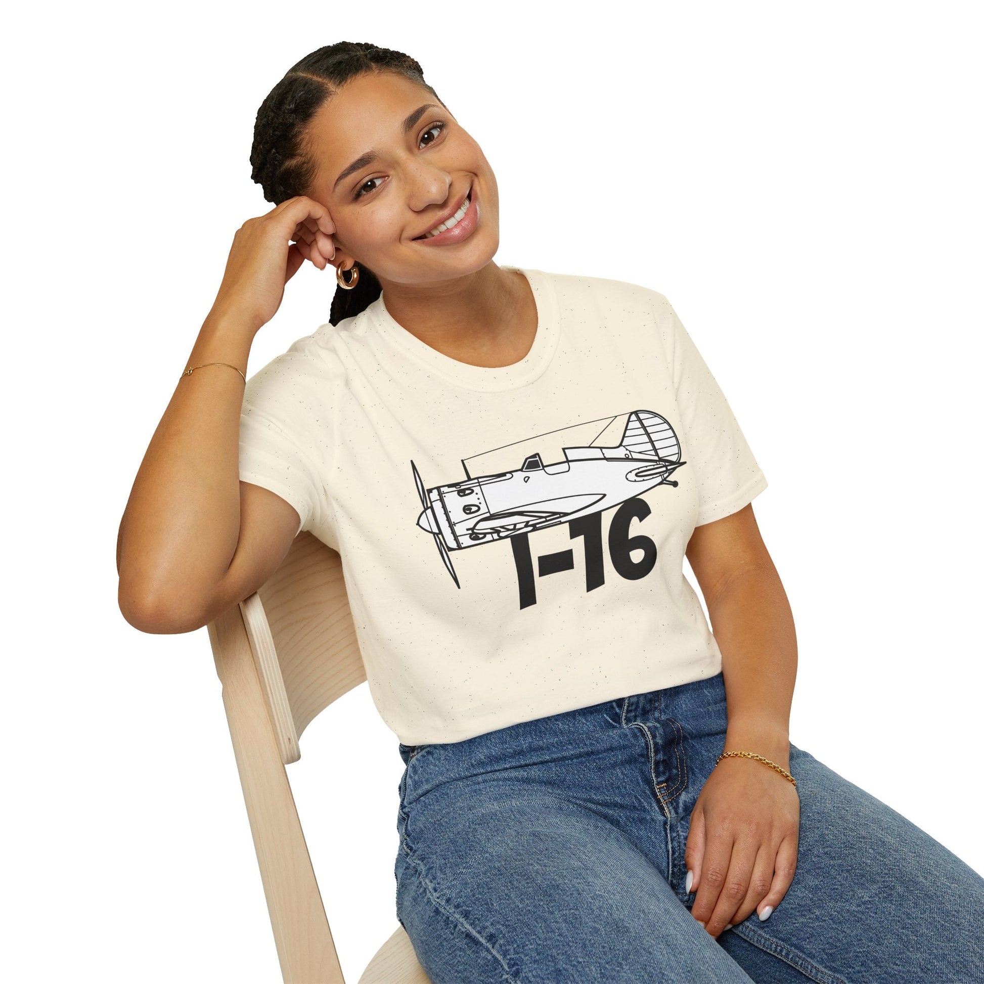 I-16 Premium T-Shirt – Polikarpov WWII Soviet Fighter Tee - Pilot gifts - warbird t-shirt