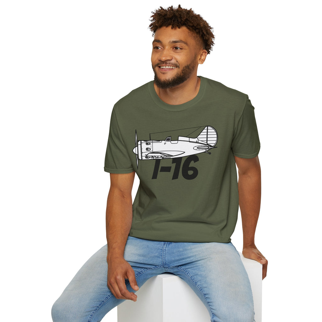 I-16 Premium T-Shirt – Polikarpov WWII Soviet Fighter Tee - Pilot gifts - warbird t-shirt