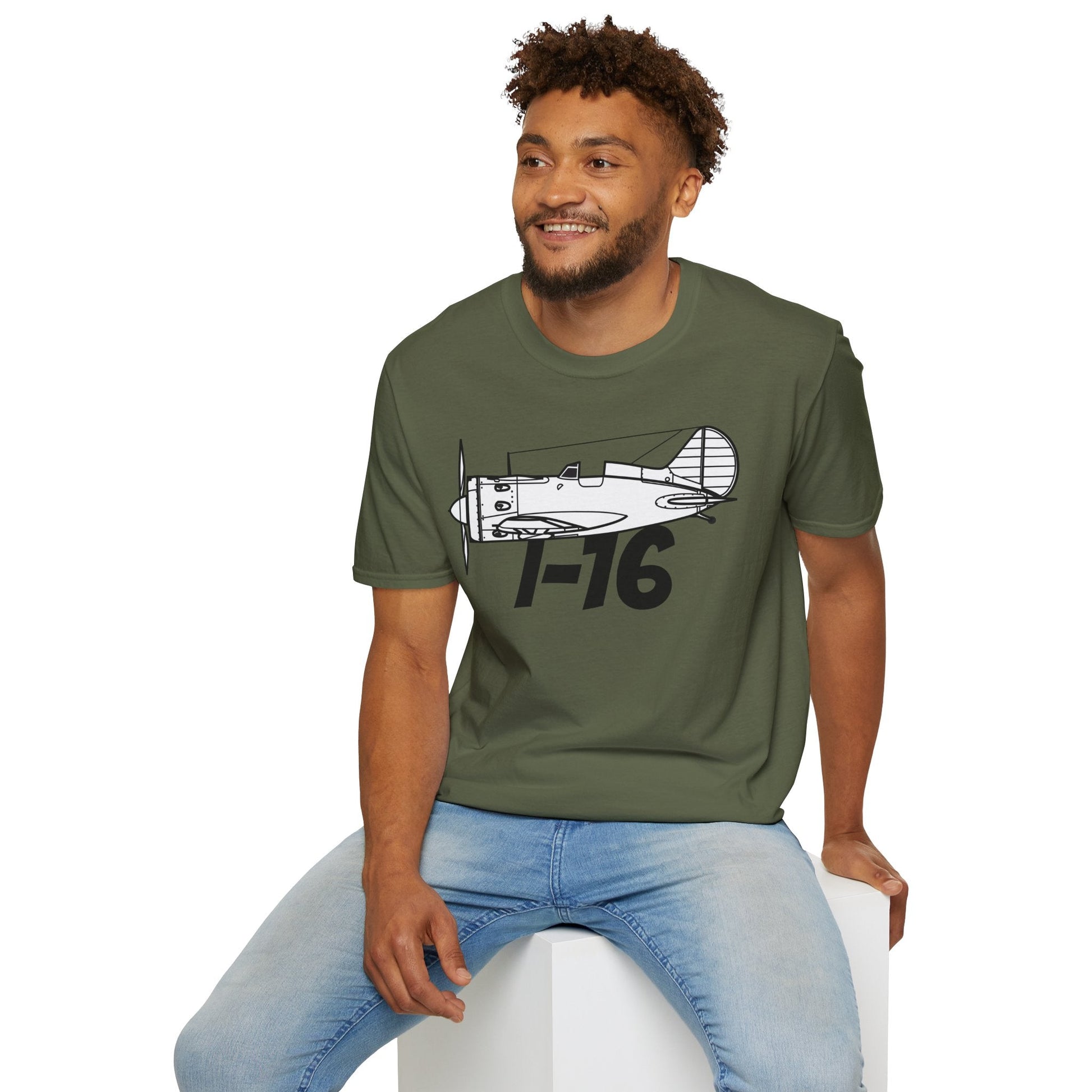 I-16 Premium T-Shirt – Polikarpov WWII Soviet Fighter Tee - Pilot gifts - warbird t-shirt