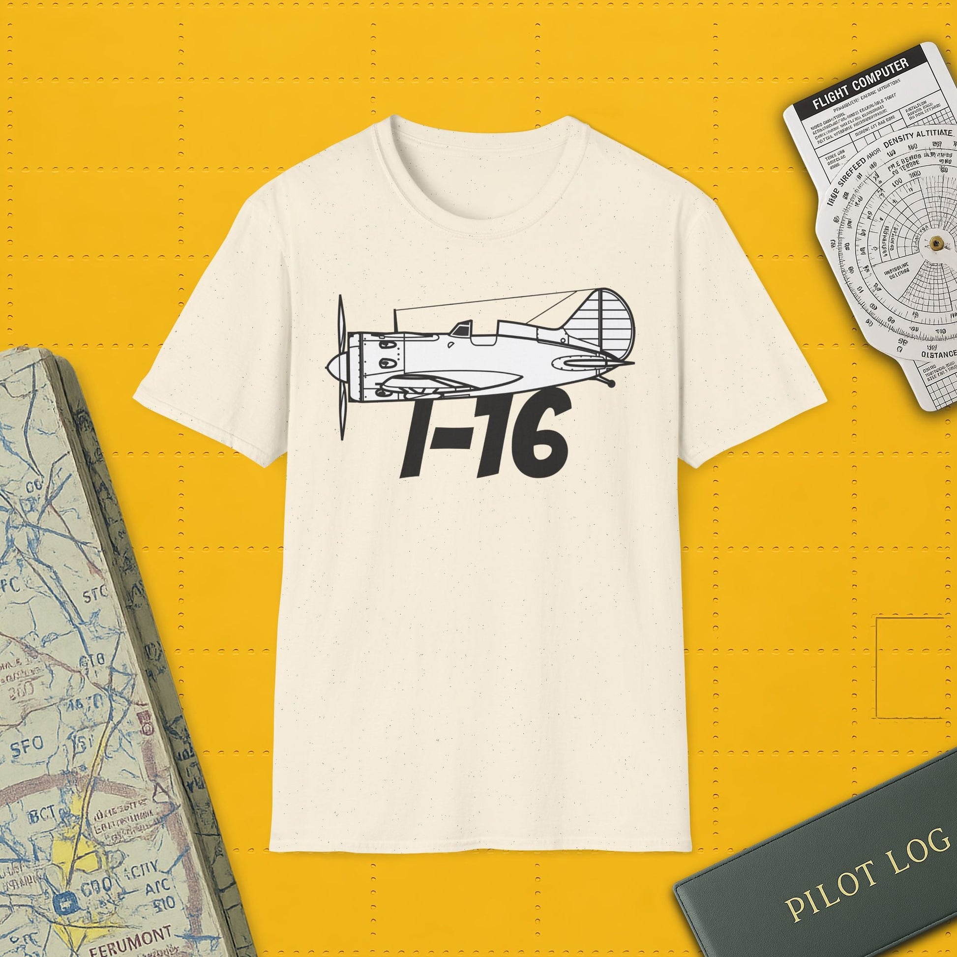 I-16 Premium T-Shirt – Polikarpov WWII Soviet Fighter Tee - Pilot gifts - warbird t-shirt