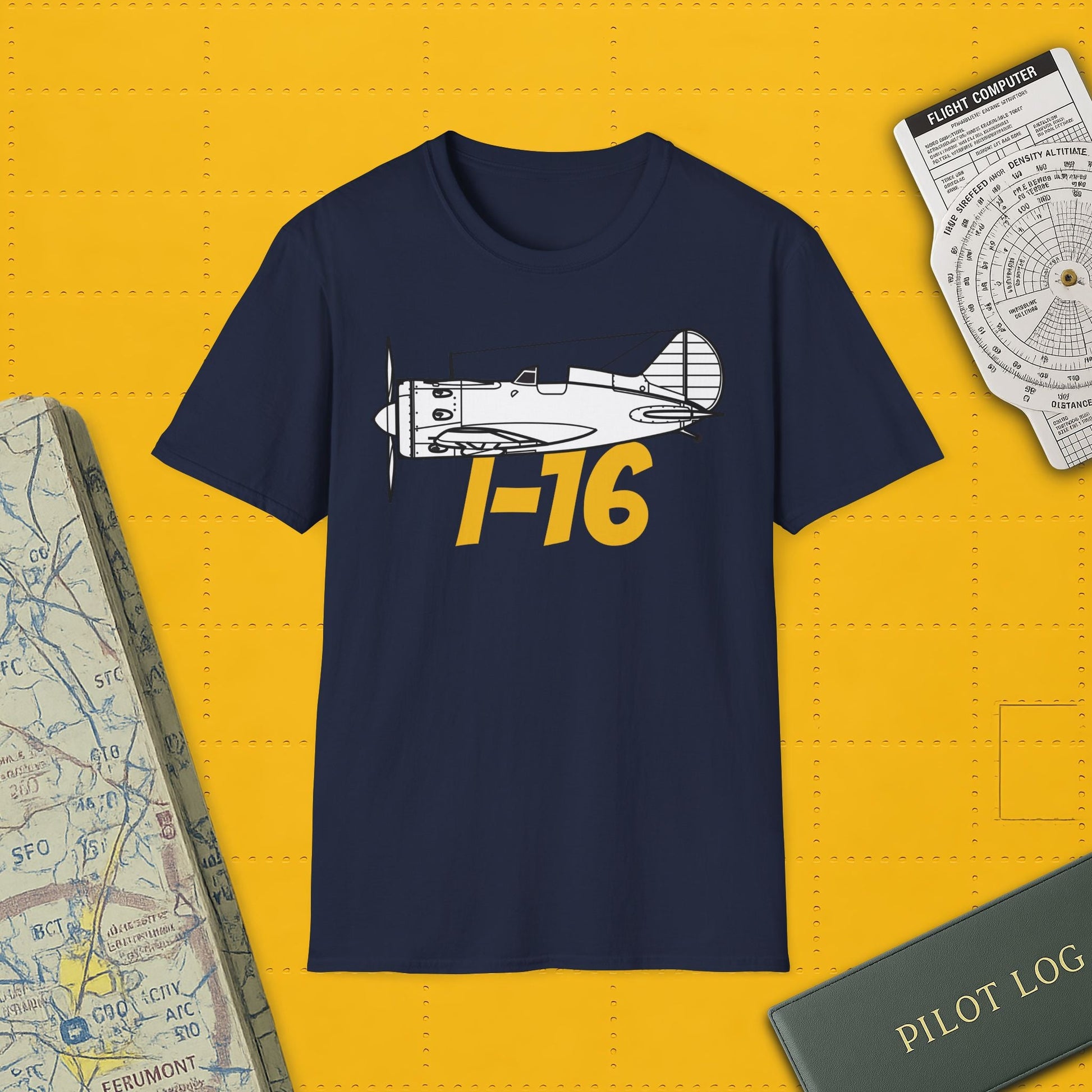 I-16 Premium T-Shirt – Polikarpov WWII Soviet Fighter Tee - Pilot gifts - warbird t-shirt