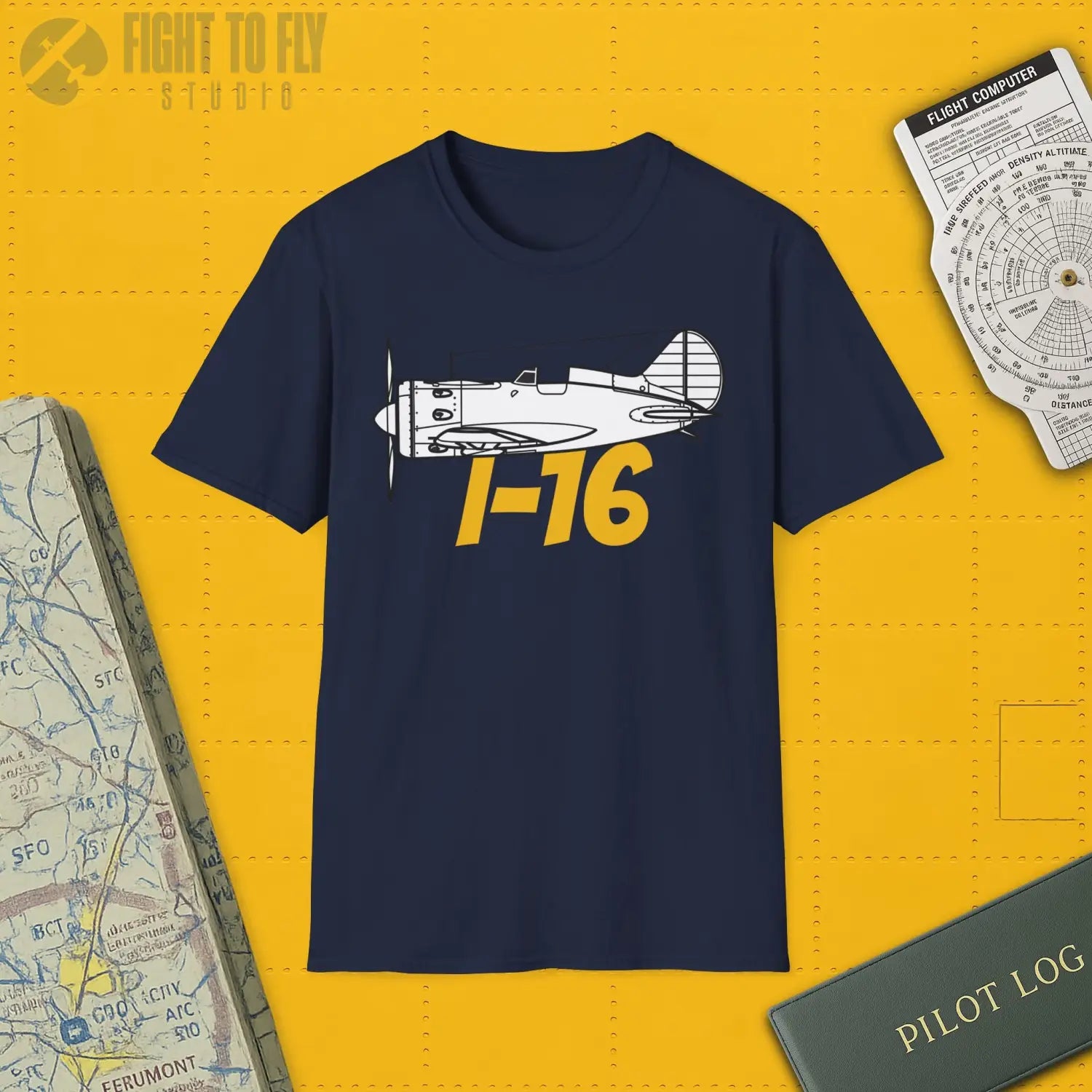 Polikarpov I-16 Premium T-Shirt - Pilot gifts - WWII warbird t-shirt