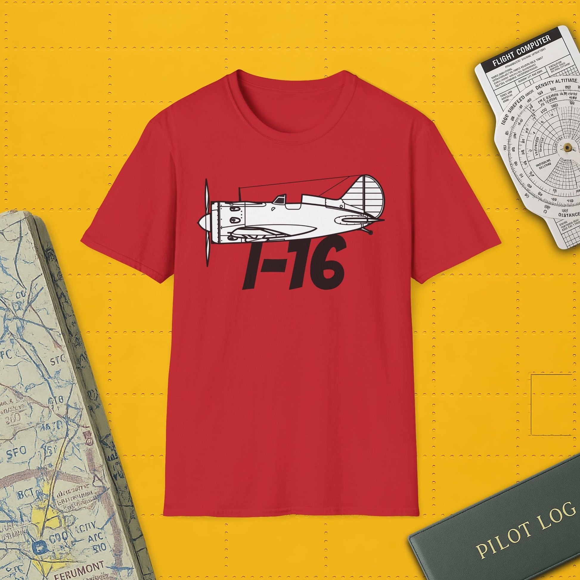 I-16 Premium T-Shirt – Polikarpov WWII Soviet Fighter Tee - Pilot gifts - warbird t-shirt